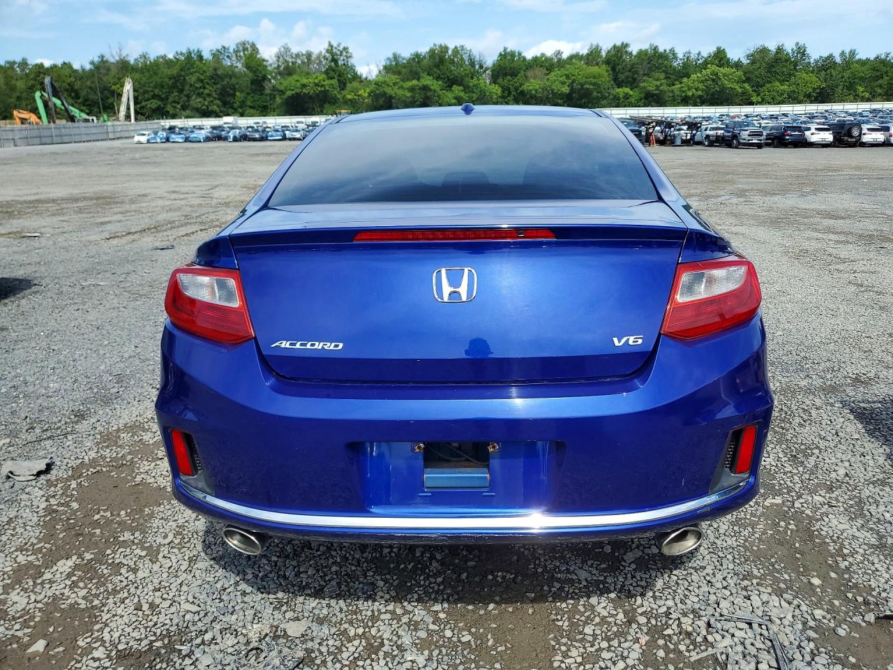 2015 Honda Accord Exl Blue vin: 1HGCT2B81FA009376
