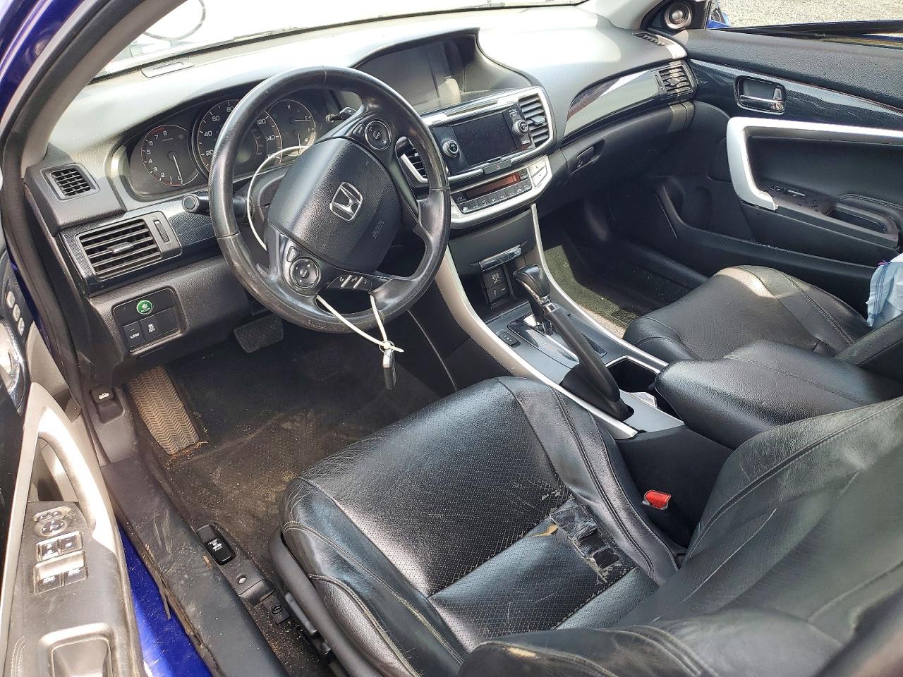 2015 Honda Accord Exl Blue vin: 1HGCT2B81FA009376