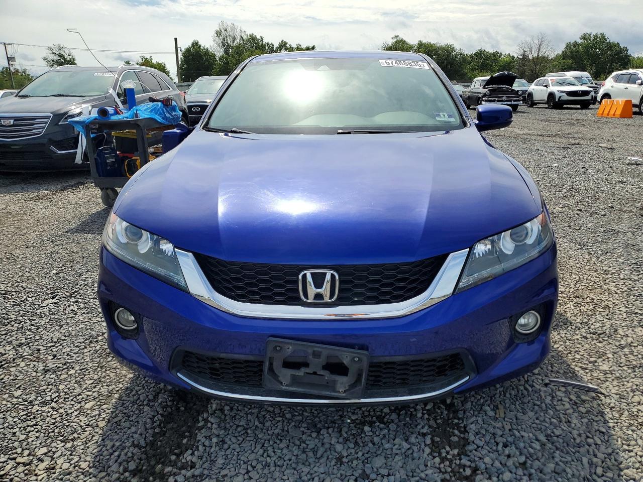 2015 Honda Accord Exl Blue vin: 1HGCT2B81FA009376