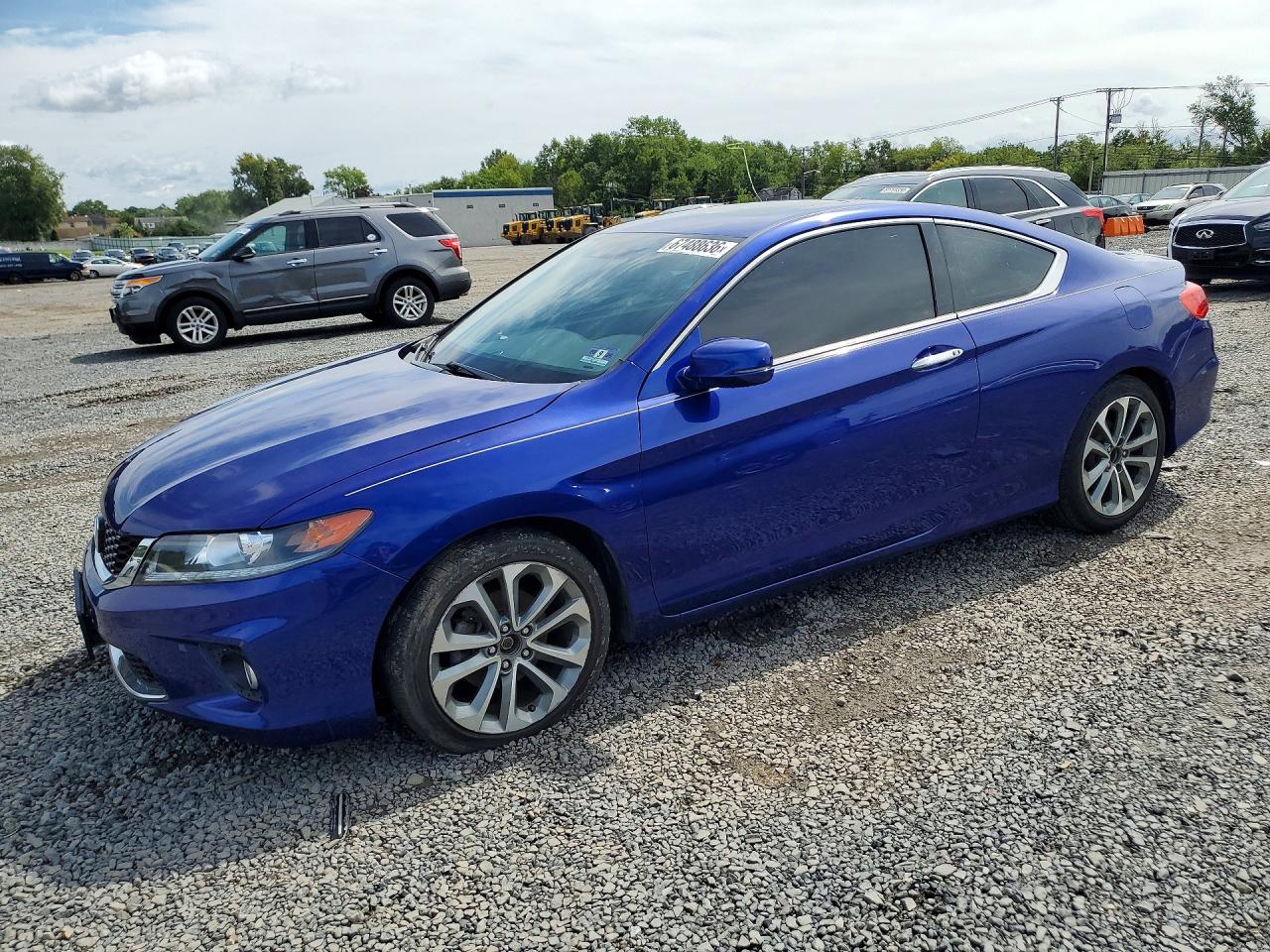 2015 Honda Accord Exl Blue vin: 1HGCT2B81FA009376