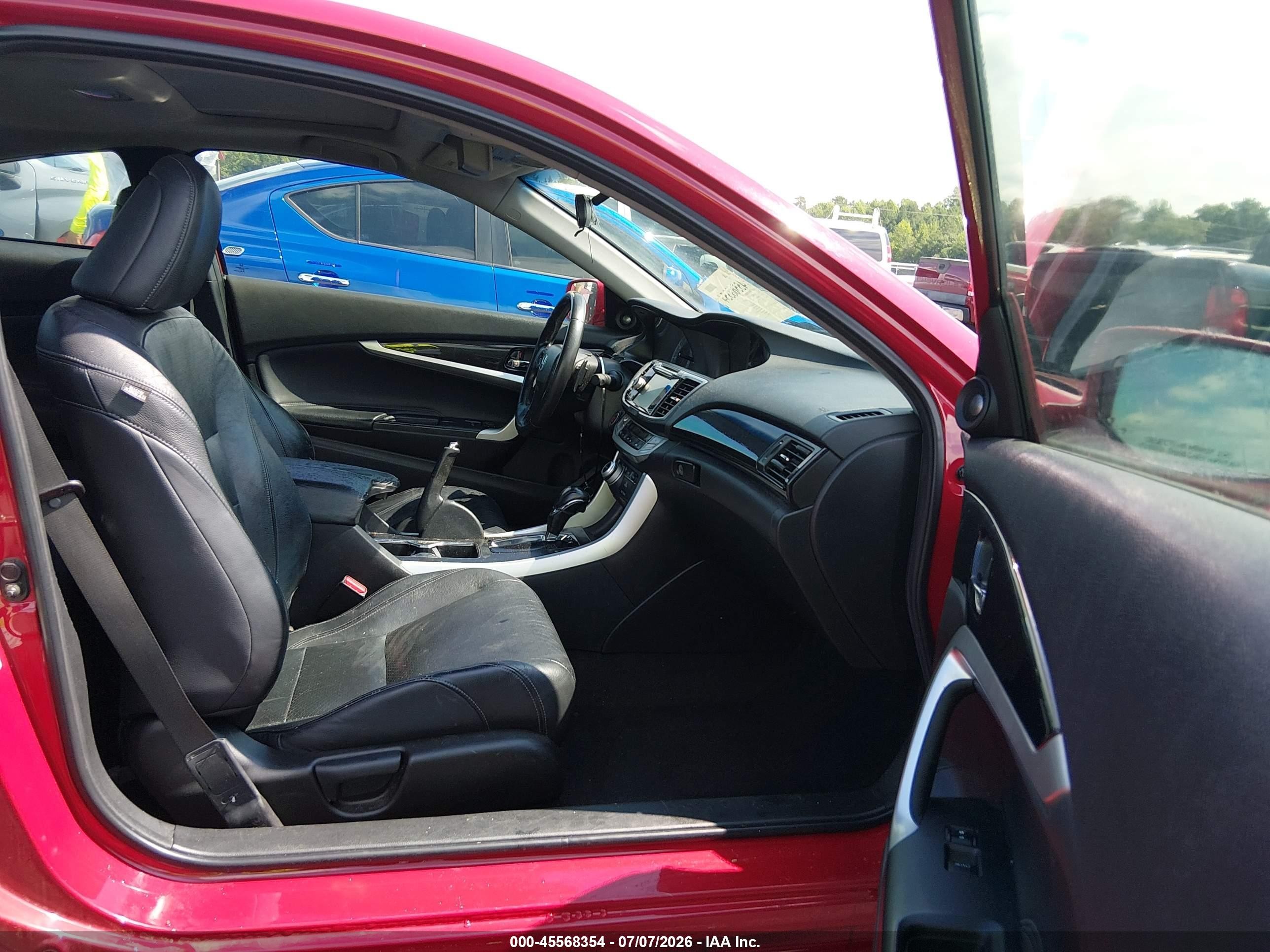 2013 Honda Accord Ex-l V-6 Красный vin: 1HGCT2B82DA000117