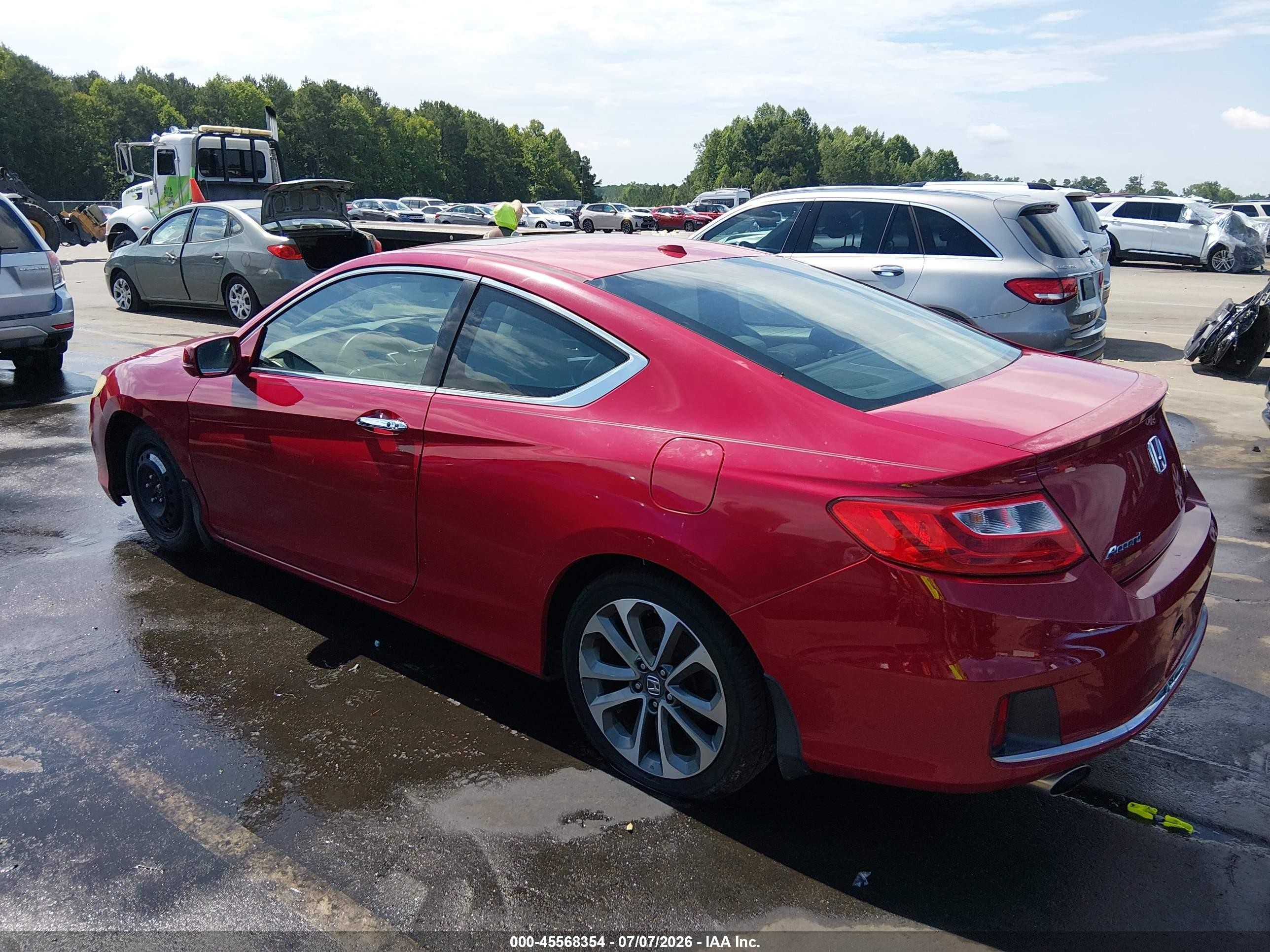 2013 Honda Accord Ex-l V-6 Красный vin: 1HGCT2B82DA000117
