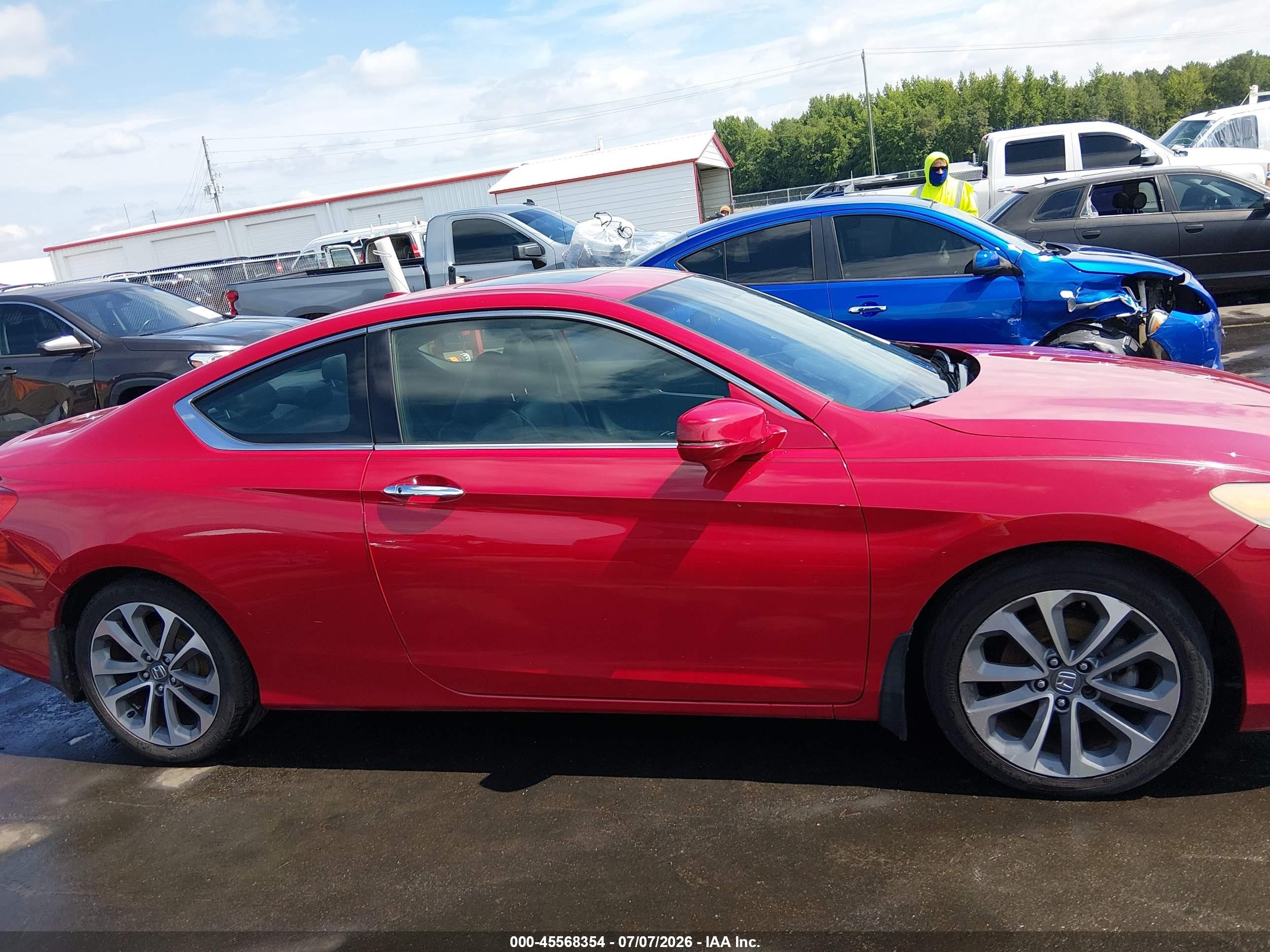 2013 Honda Accord Ex-l V-6 Красный vin: 1HGCT2B82DA000117