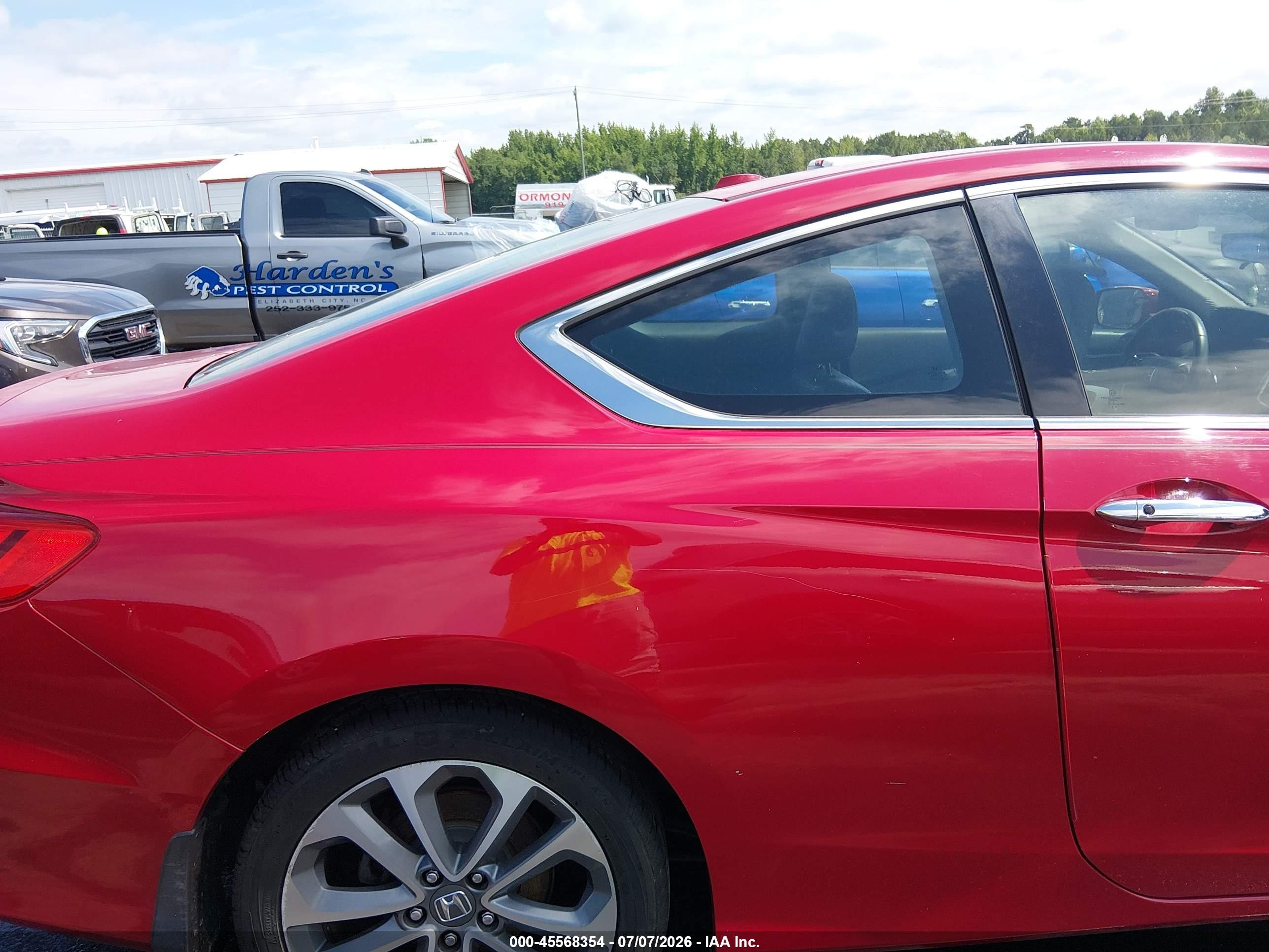 2013 Honda Accord Ex-l V-6 Красный vin: 1HGCT2B82DA000117