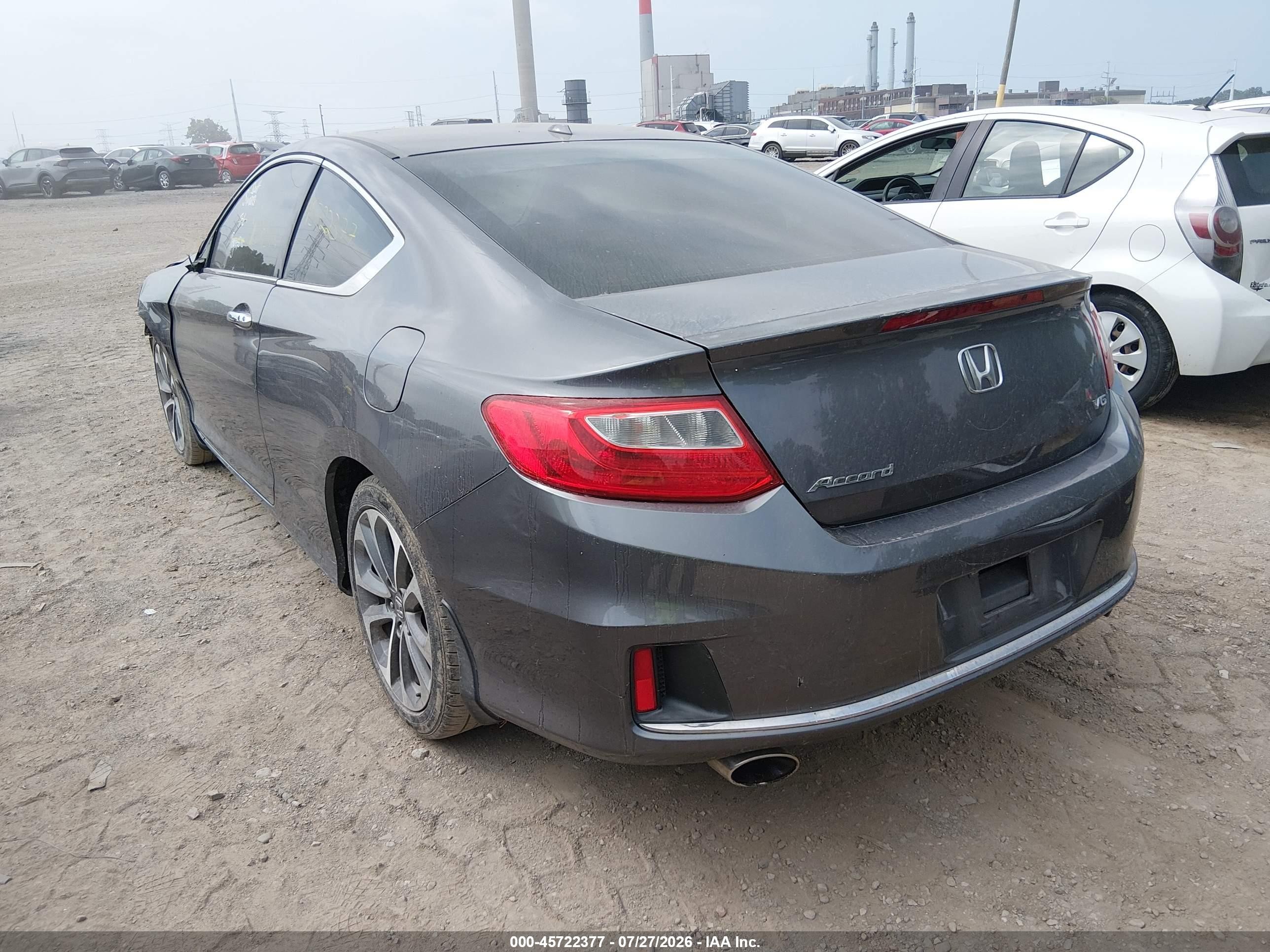 2013 Honda Accord Ex-l V-6 Gray vin: 1HGCT2B82DA004779