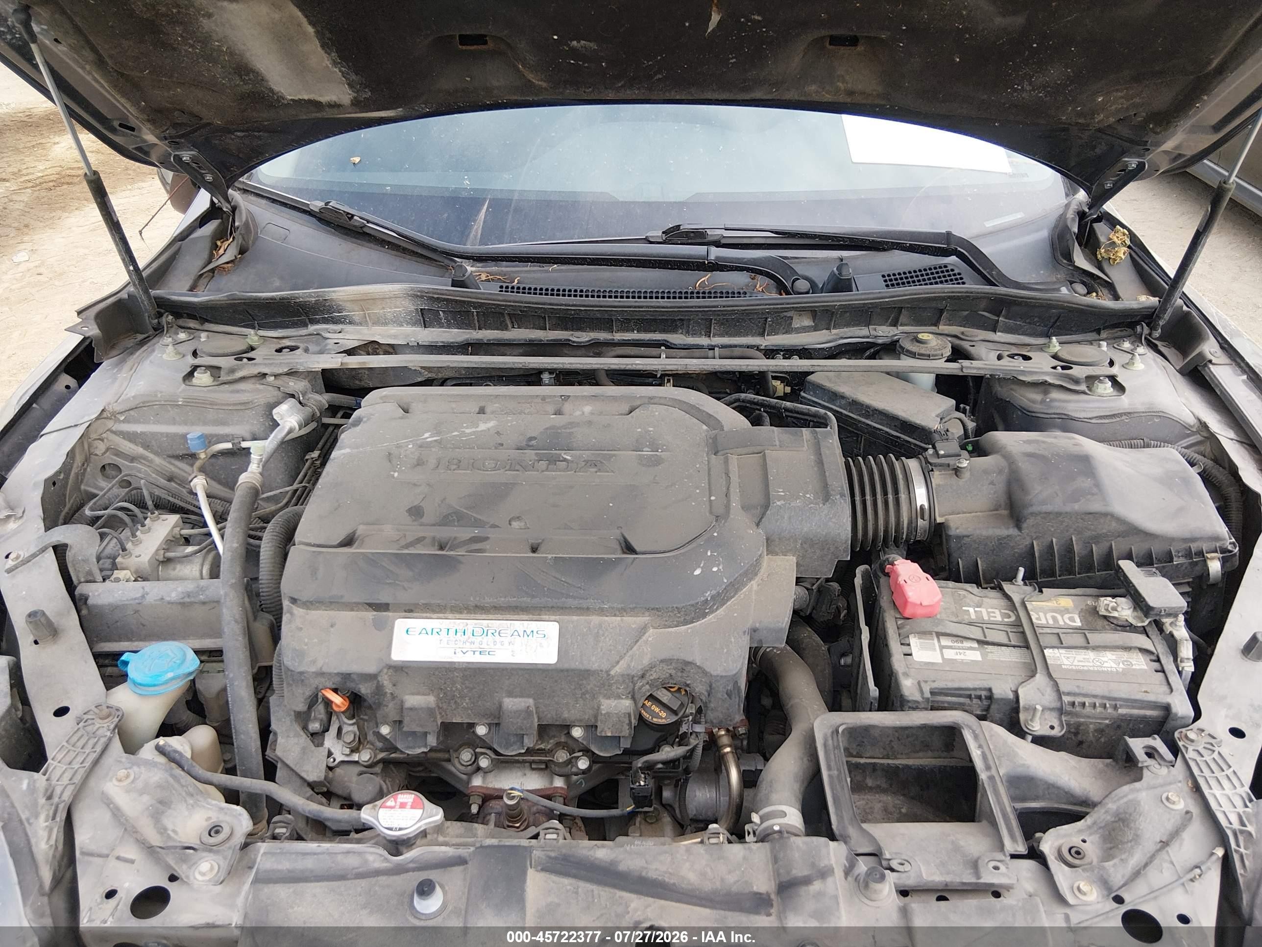 2013 Honda Accord Ex-l V-6 Gray vin: 1HGCT2B82DA004779