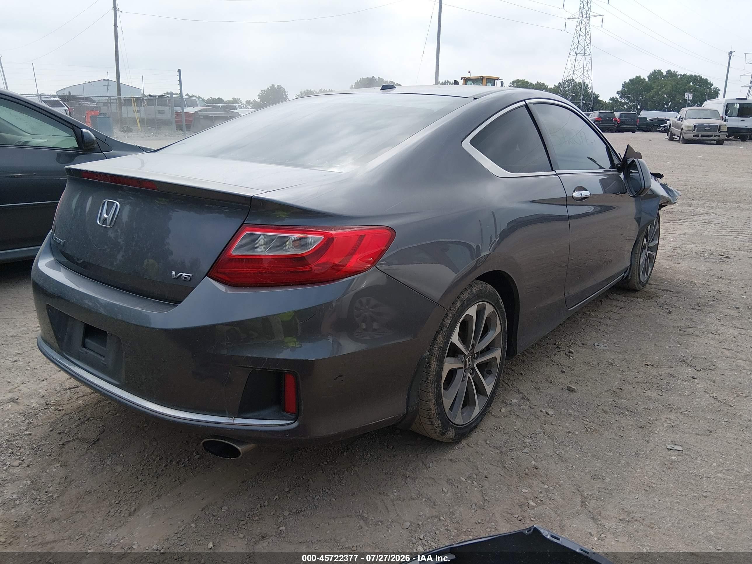 2013 Honda Accord Ex-l V-6 Gray vin: 1HGCT2B82DA004779