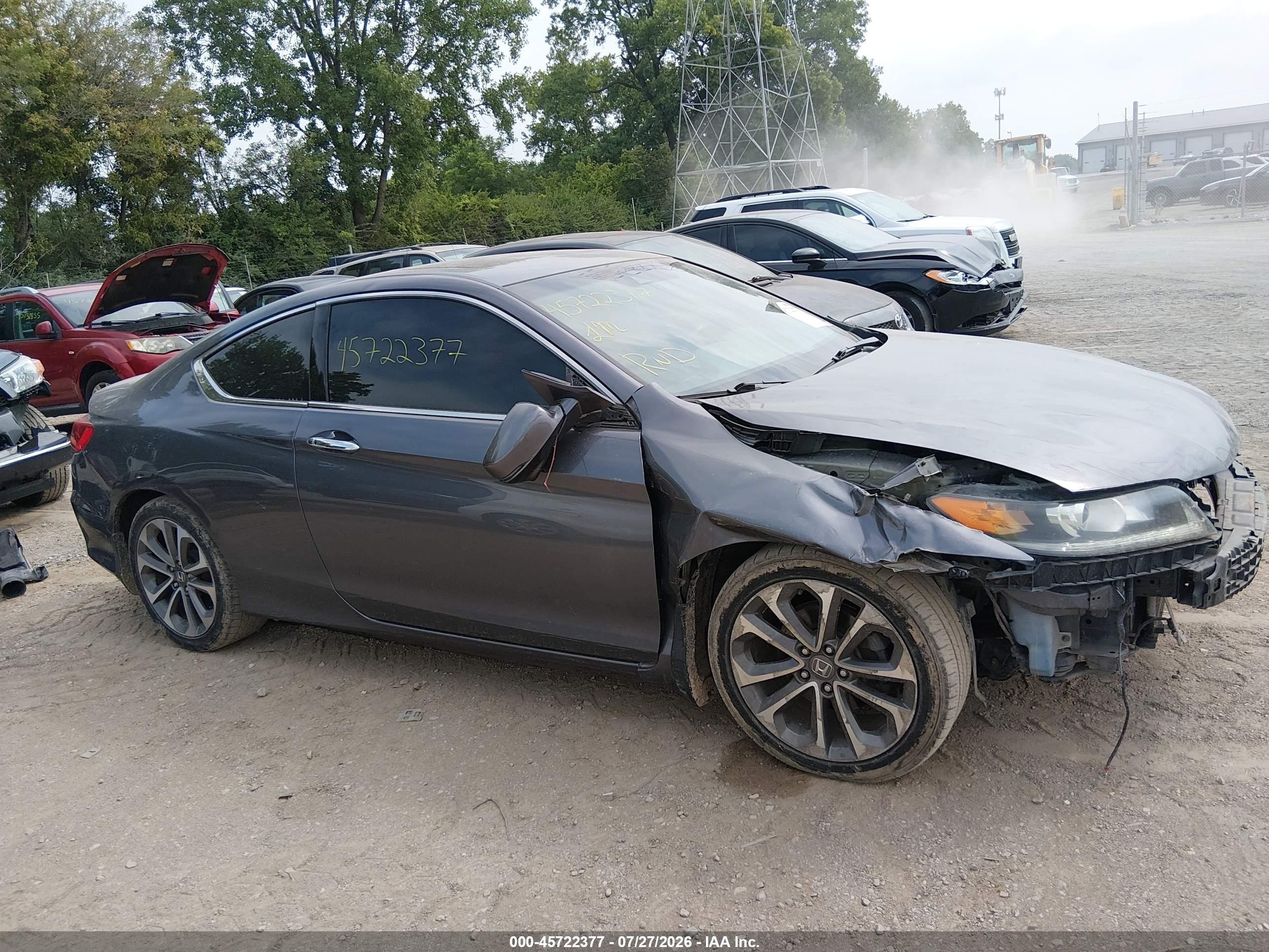 2013 Honda Accord Ex-l V-6 Gray vin: 1HGCT2B82DA004779