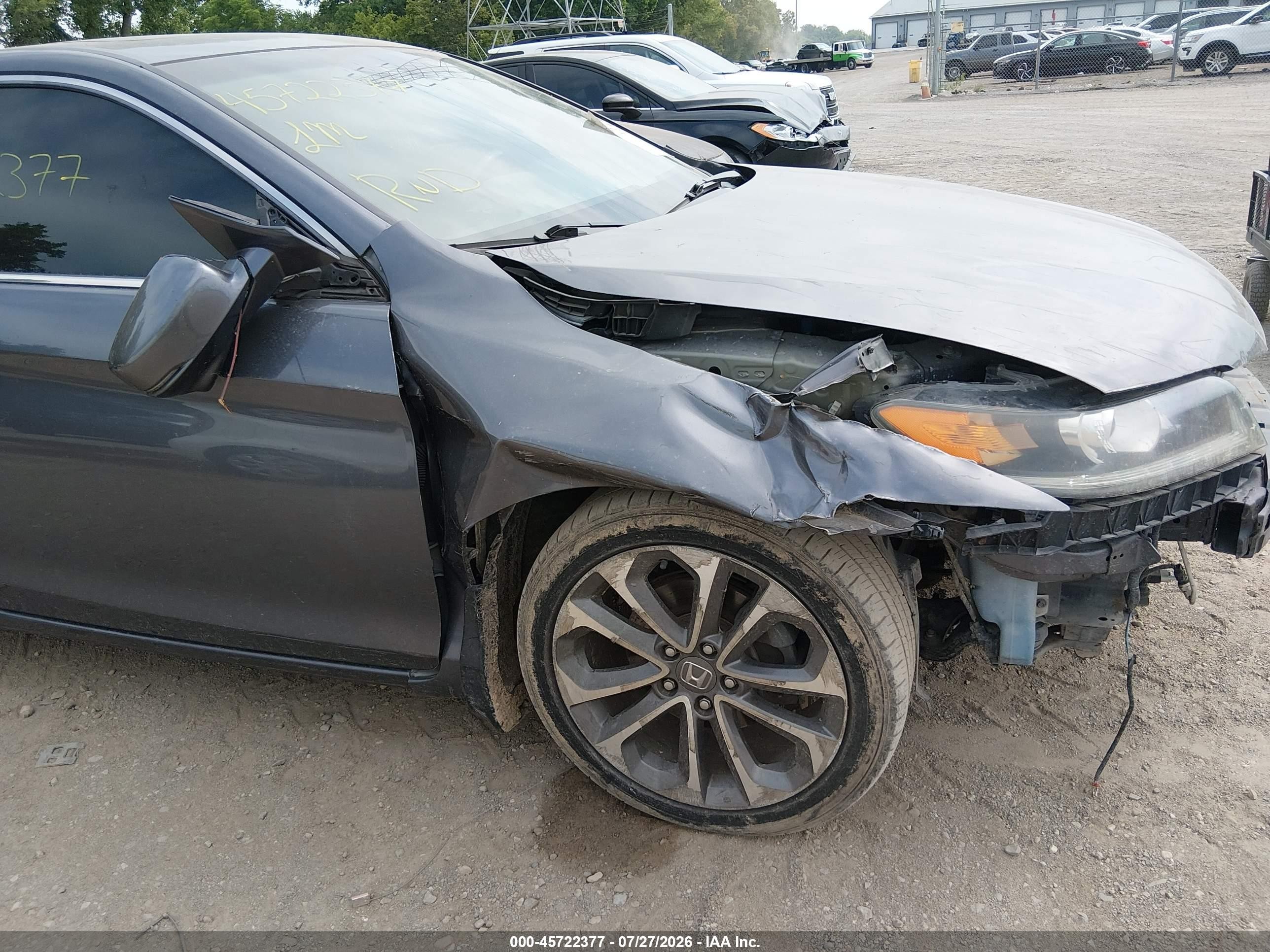 2013 Honda Accord Ex-l V-6 Gray vin: 1HGCT2B82DA004779