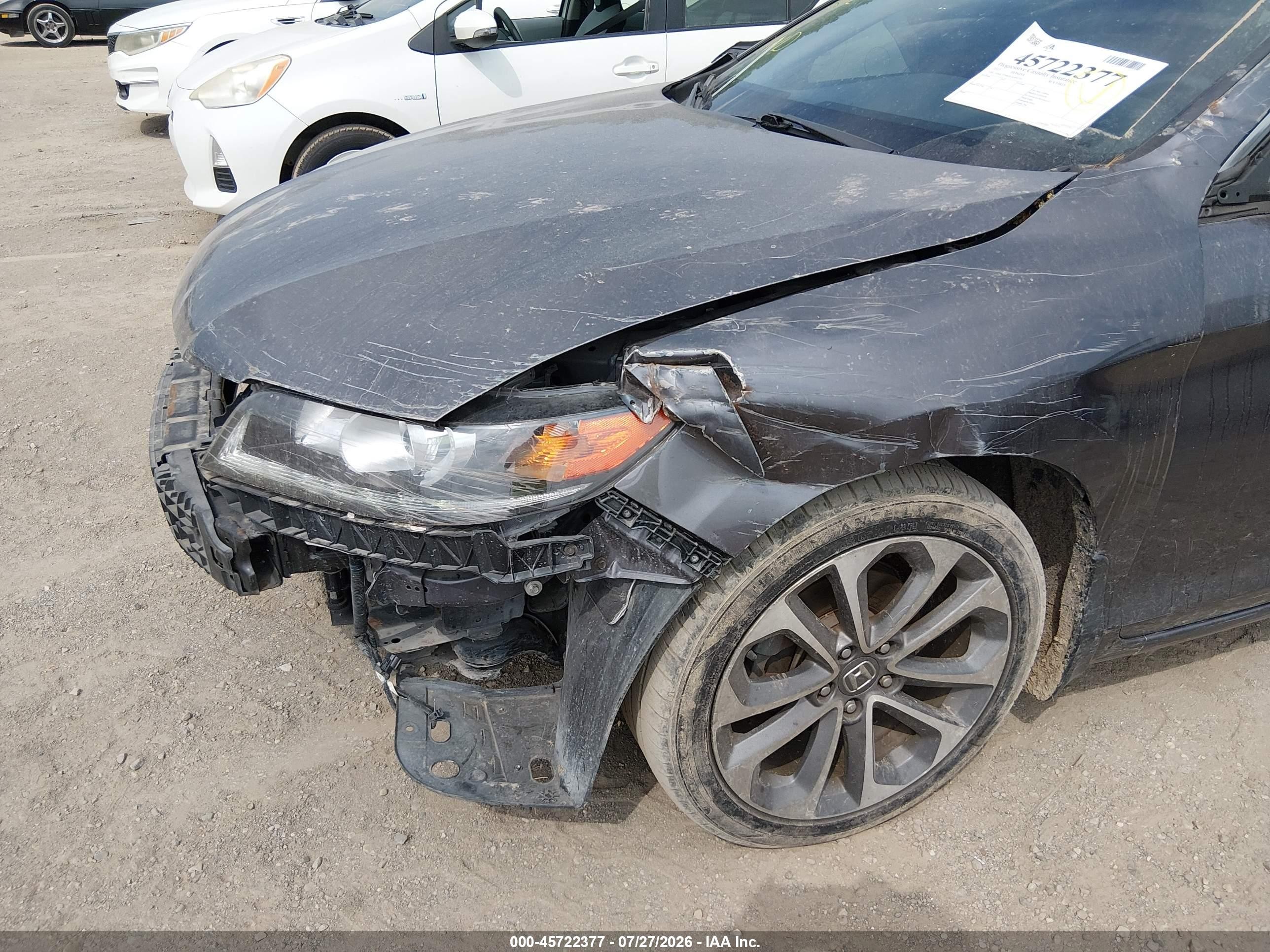 2013 Honda Accord Ex-l V-6 Gray vin: 1HGCT2B82DA004779