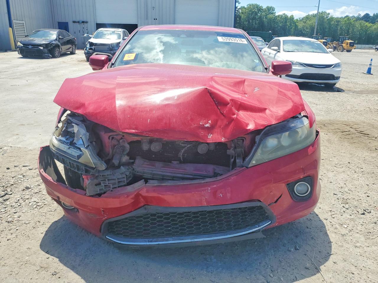 2013 Honda Accord Exl Red vin: 1HGCT2B82DA006242
