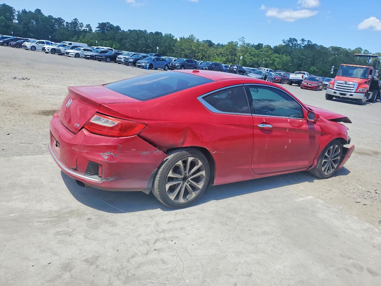 2013 Honda Accord Exl Red vin: 1HGCT2B82DA006242