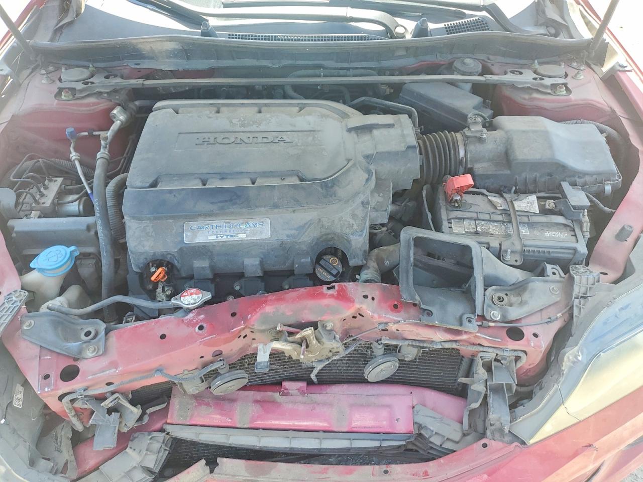 2013 Honda Accord Exl Red vin: 1HGCT2B82DA006242