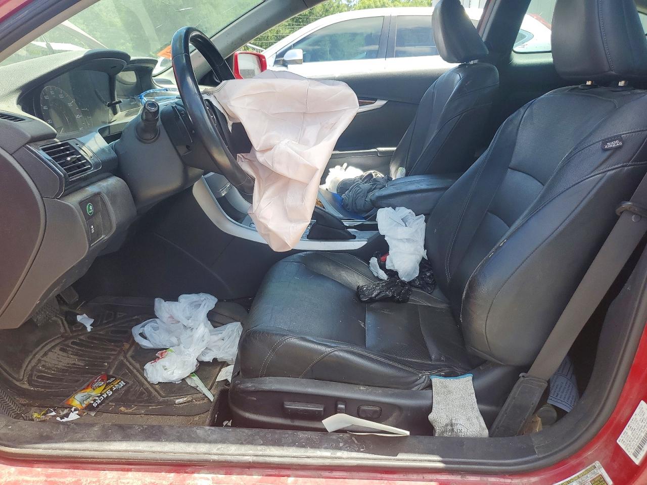 2013 Honda Accord Exl Red vin: 1HGCT2B82DA006242