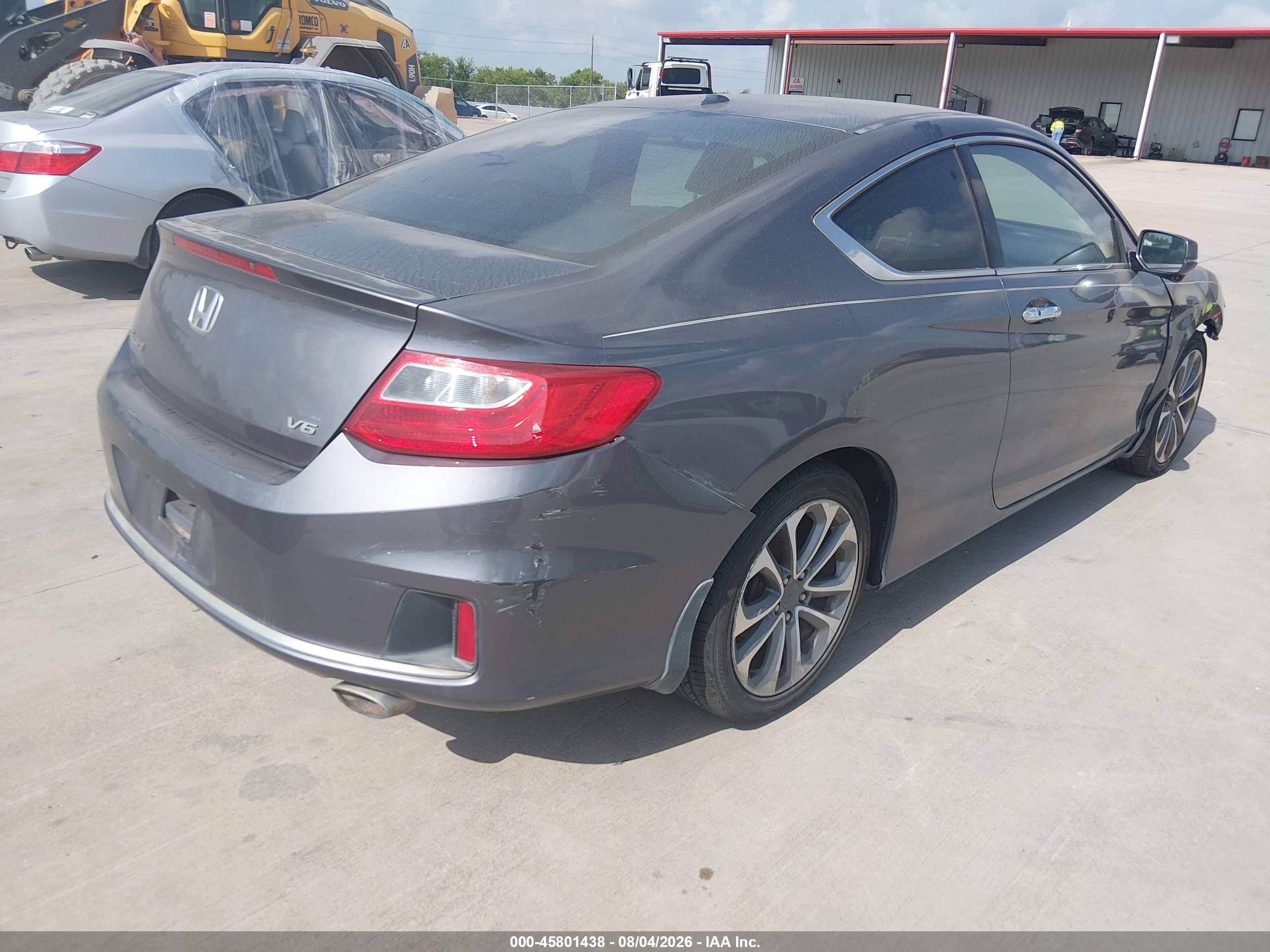 2014 Honda Accord Ex-l V-6 Gray vin: 1HGCT2B82EA003875