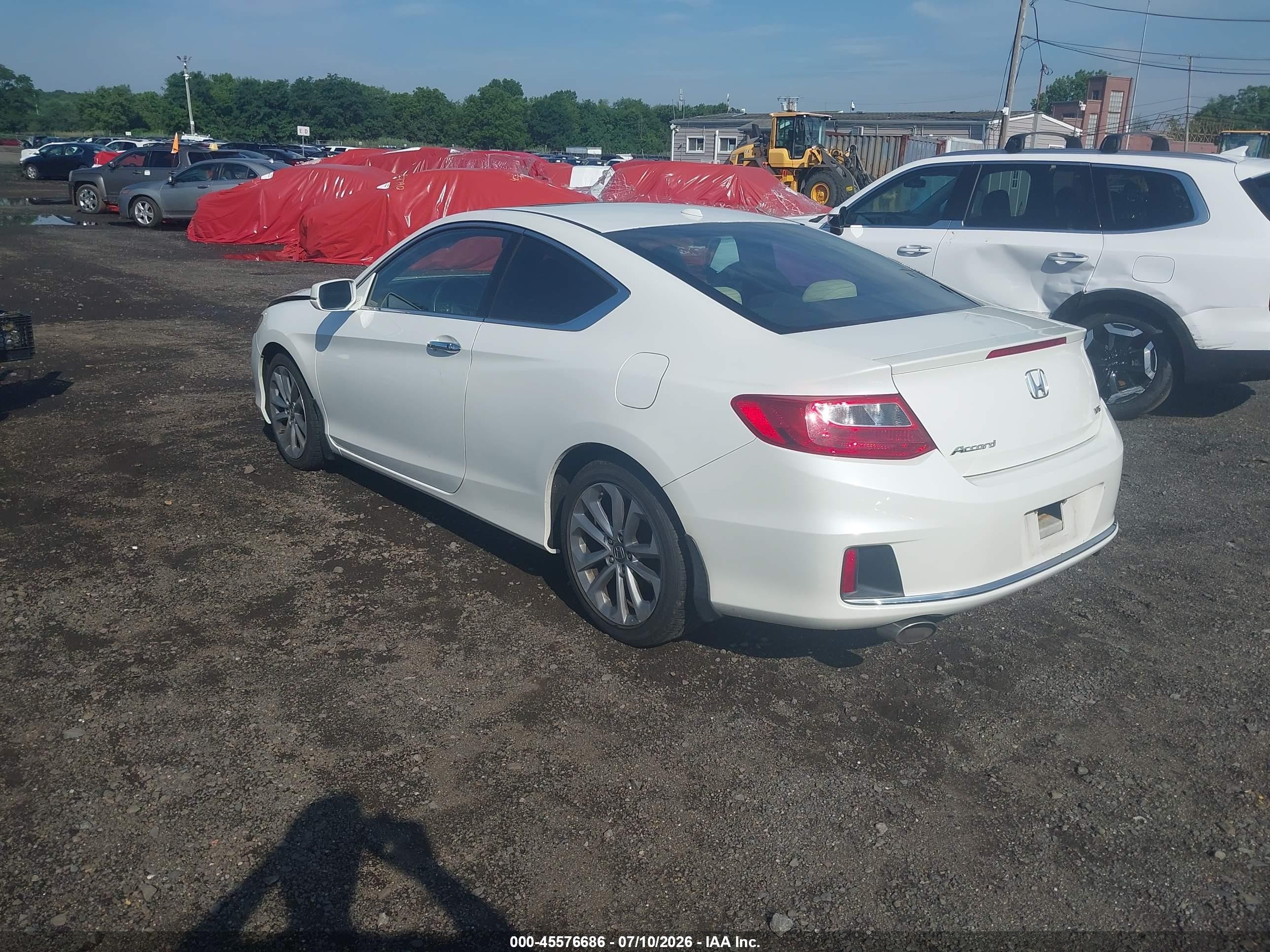 2015 Honda Accord Ex-l V-6 Белый vin: 1HGCT2B82FA002145