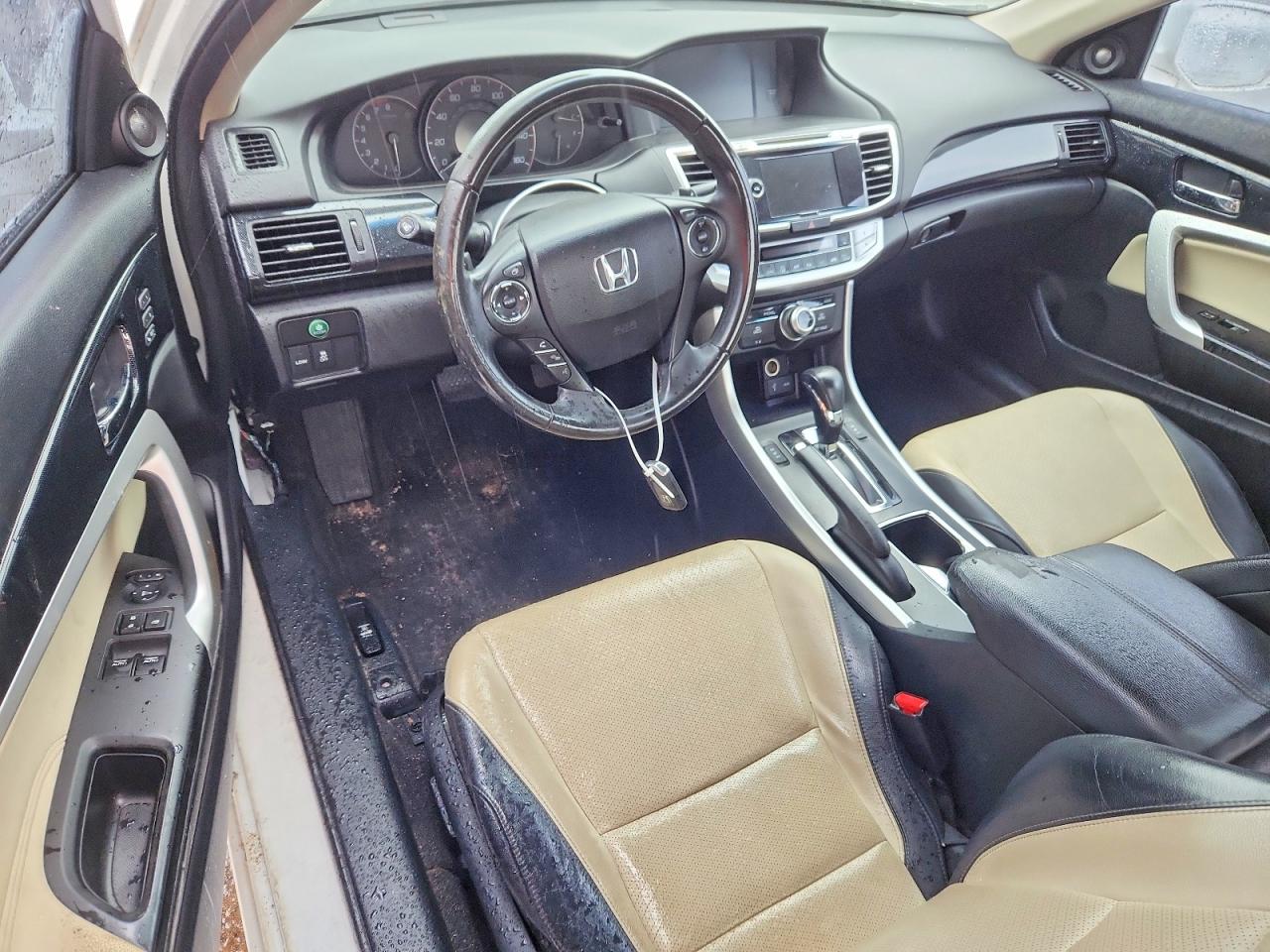 2013 Honda Accord Exl White vin: 1HGCT2B83DA005200