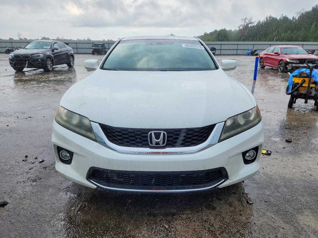 2013 Honda Accord Exl White vin: 1HGCT2B83DA005200