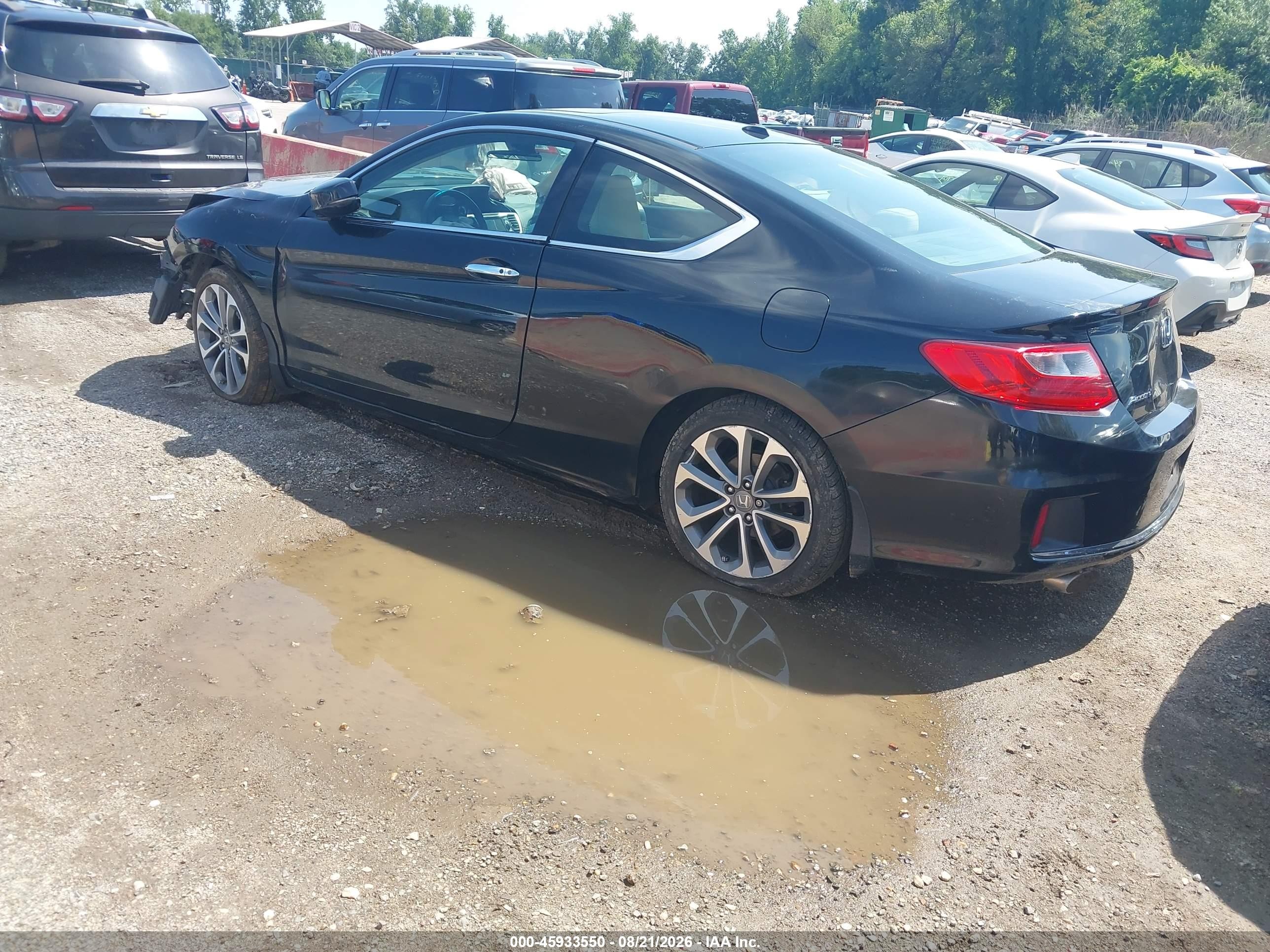 2013 Honda Accord Ex-l V-6 Black vin: 1HGCT2B83DA010025