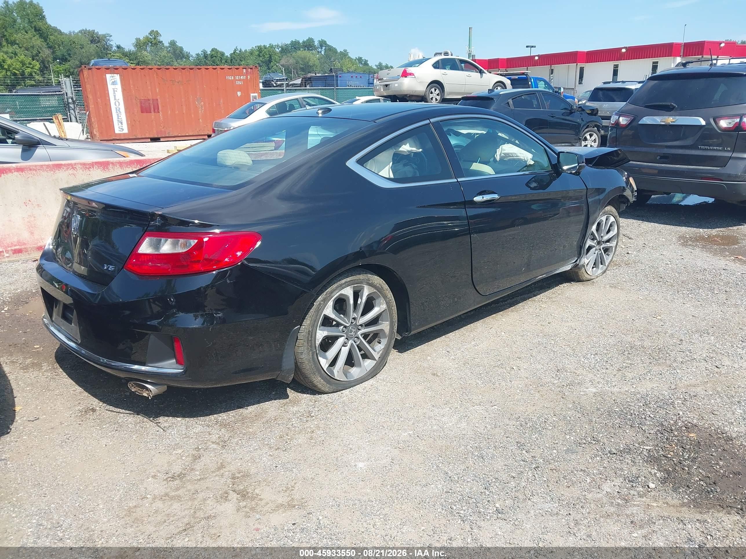 2013 Honda Accord Ex-l V-6 Black vin: 1HGCT2B83DA010025
