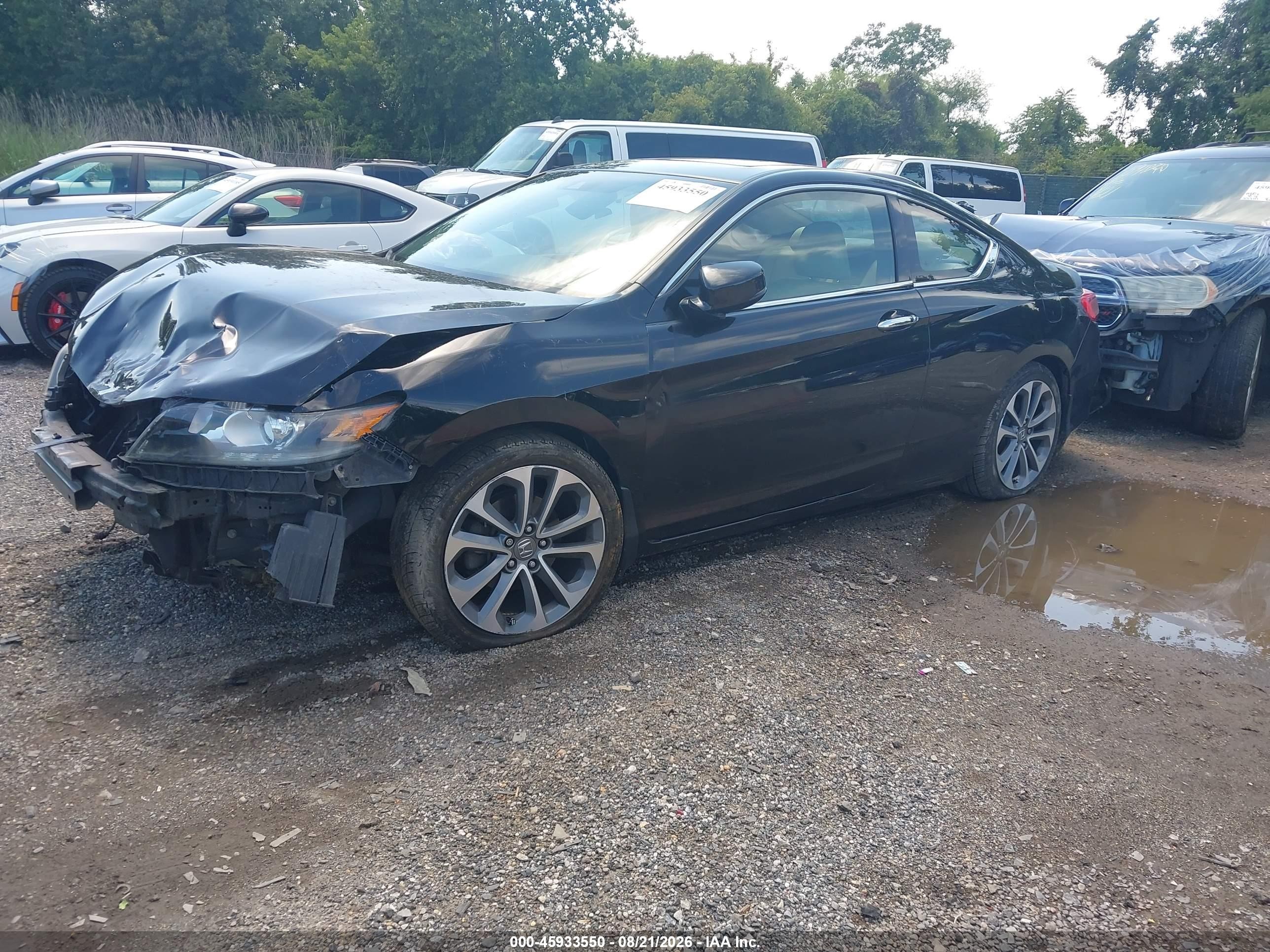 2013 Honda Accord Ex-l V-6 Black vin: 1HGCT2B83DA010025