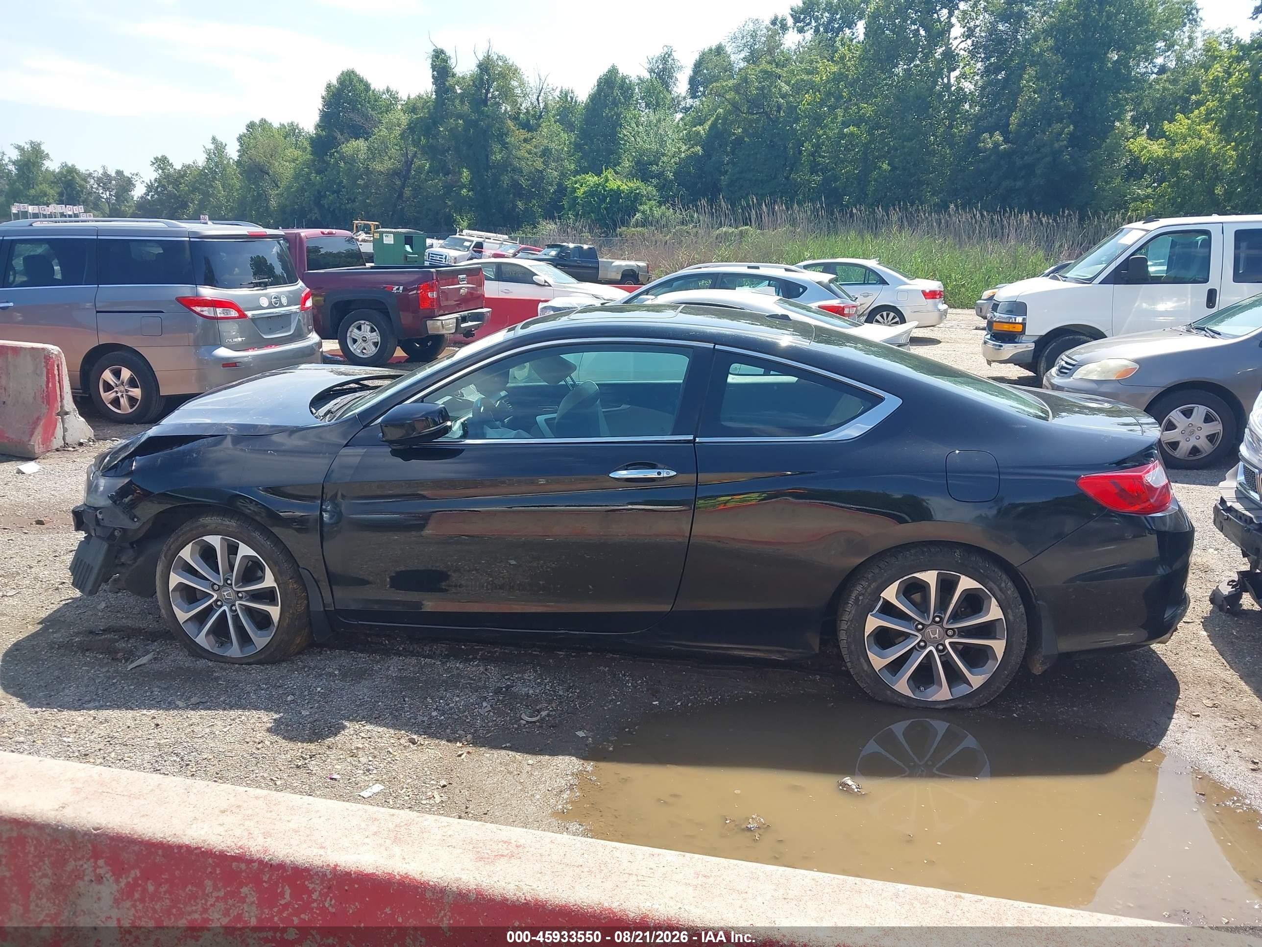 2013 Honda Accord Ex-l V-6 Black vin: 1HGCT2B83DA010025