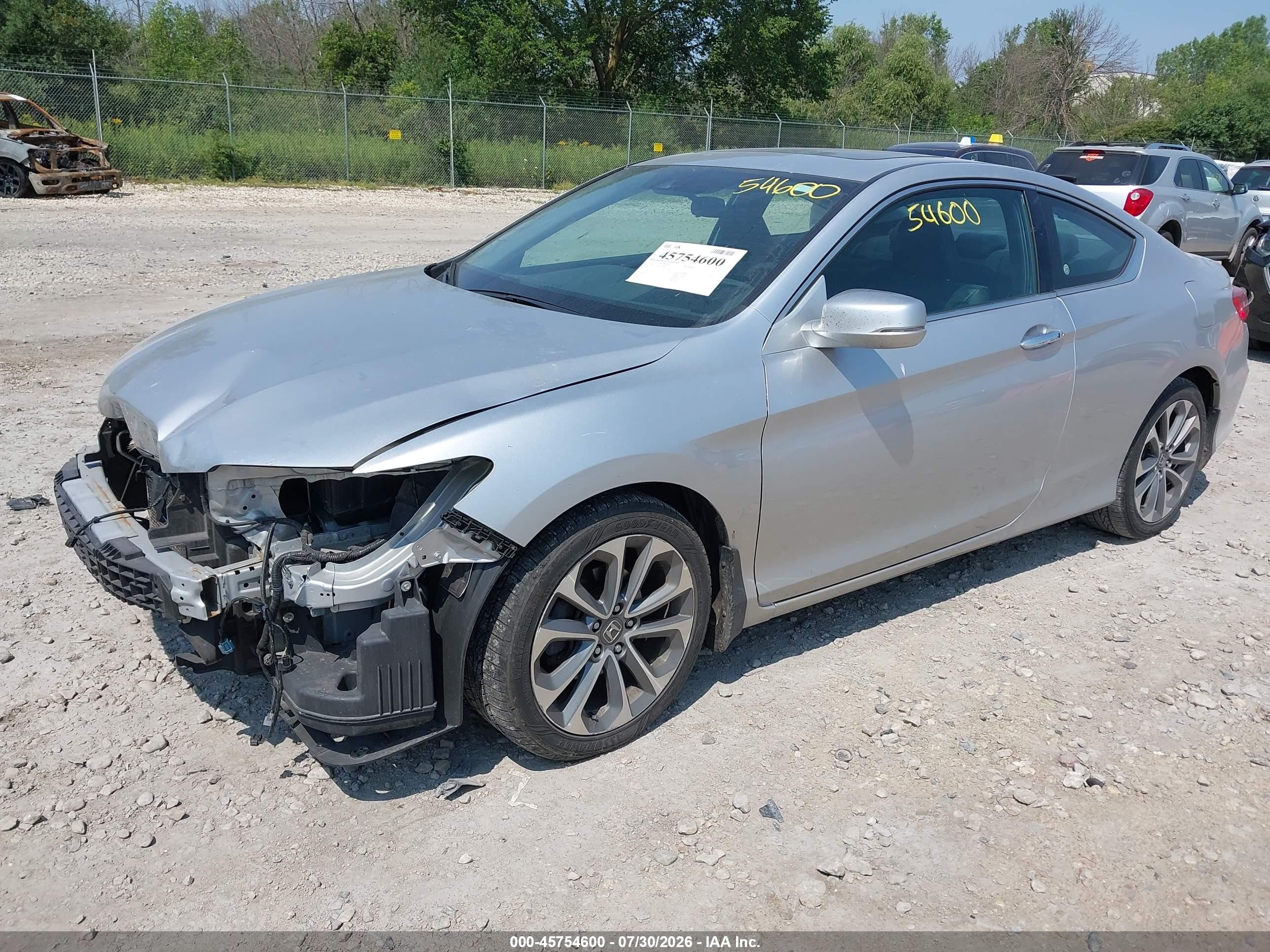 2014 Honda Accord Ex-l V-6 Gray vin: 1HGCT2B83EA008938