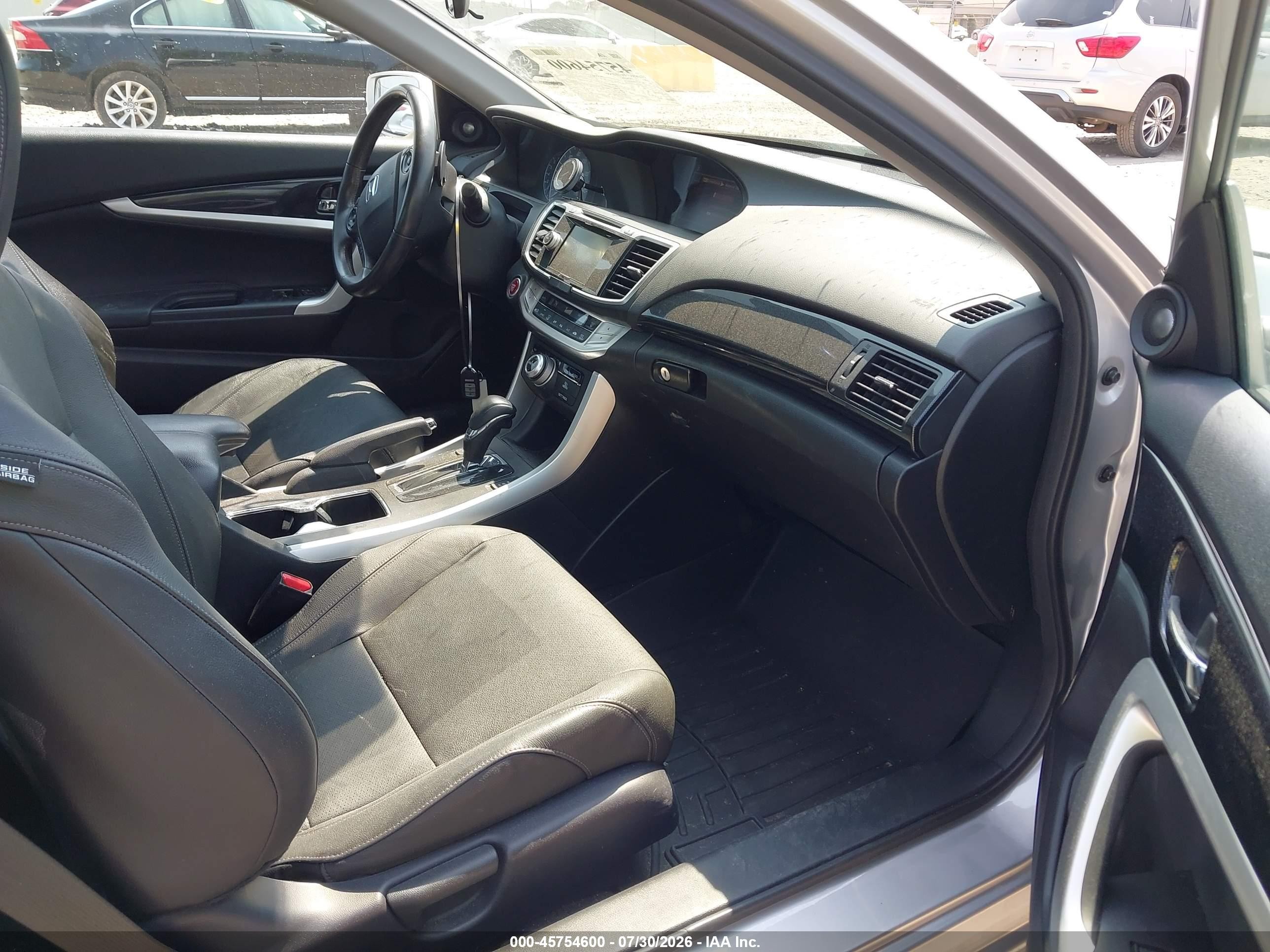 2014 Honda Accord Ex-l V-6 Gray vin: 1HGCT2B83EA008938