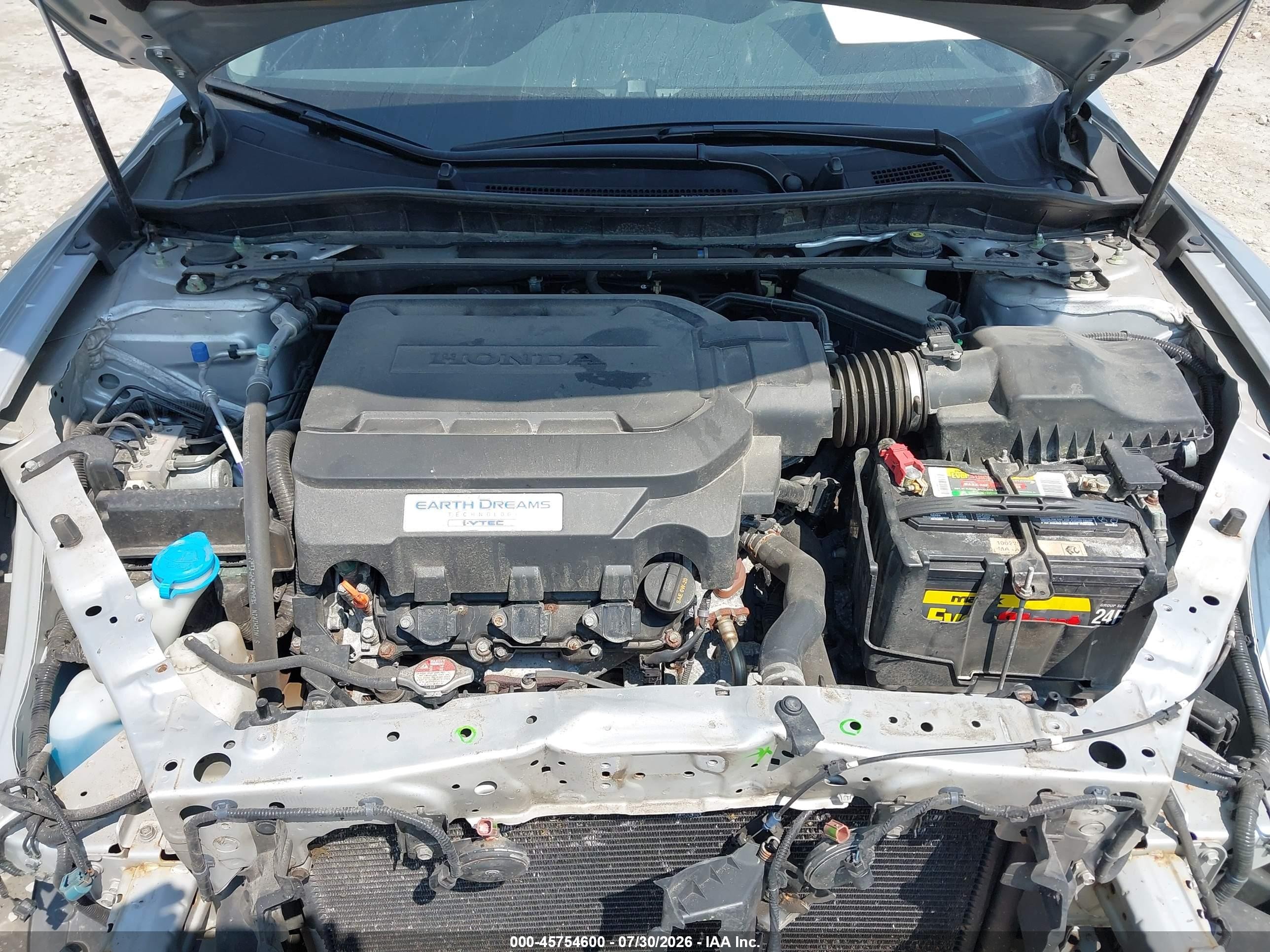 2014 Honda Accord Ex-l V-6 Gray vin: 1HGCT2B83EA008938