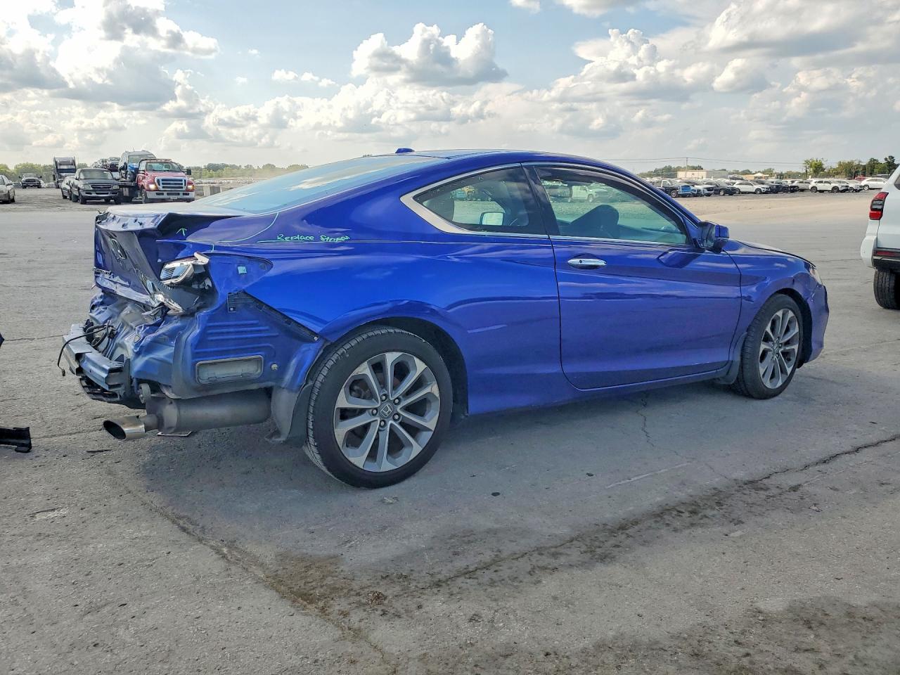 2015 Honda Accord Exl Blue vin: 1HGCT2B83FA001019