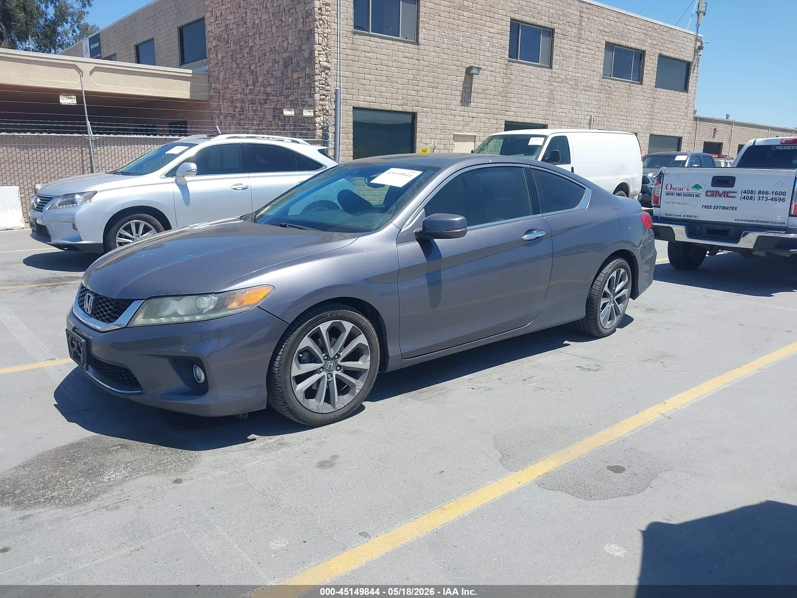 2015 Honda Accord Ex-l V-6 Gray vin: 1HGCT2B83FA006236