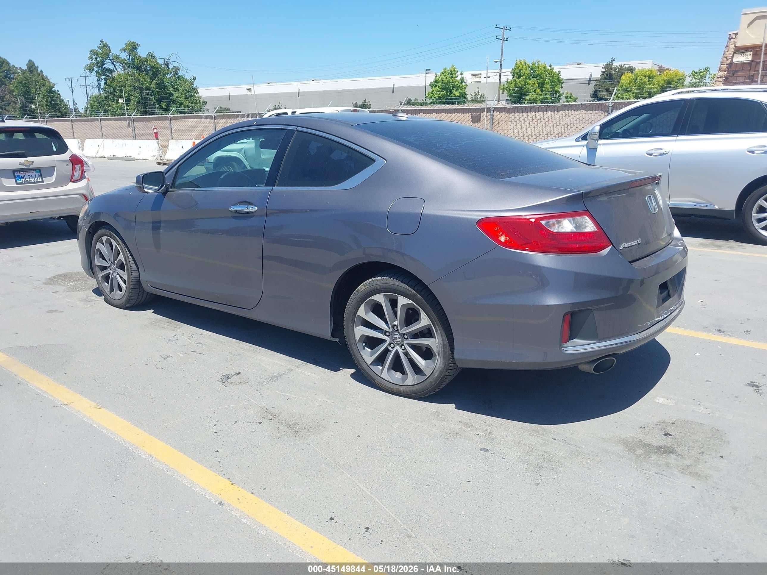 2015 Honda Accord Ex-l V-6 Gray vin: 1HGCT2B83FA006236