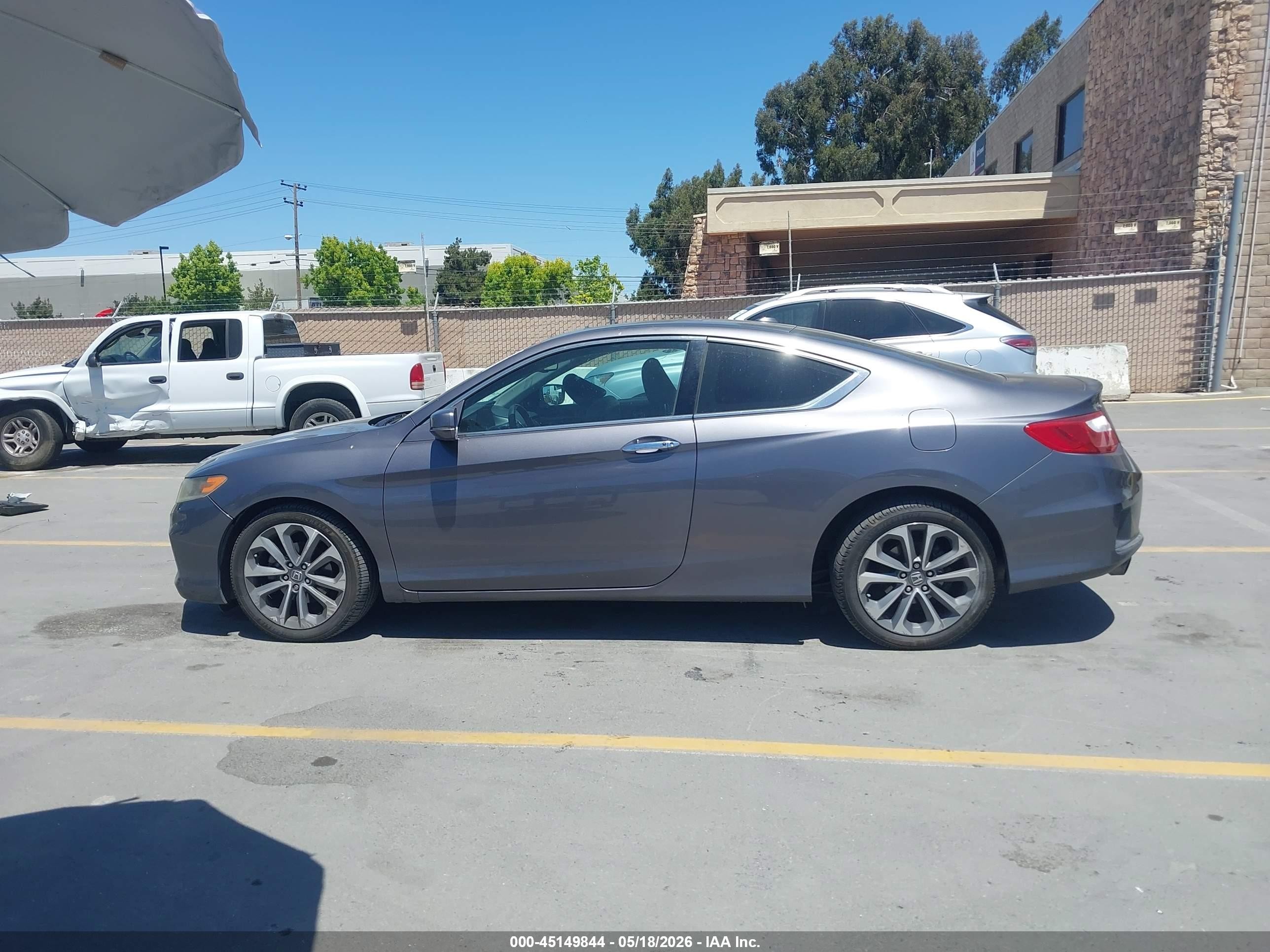 2015 Honda Accord Ex-l V-6 Gray vin: 1HGCT2B83FA006236