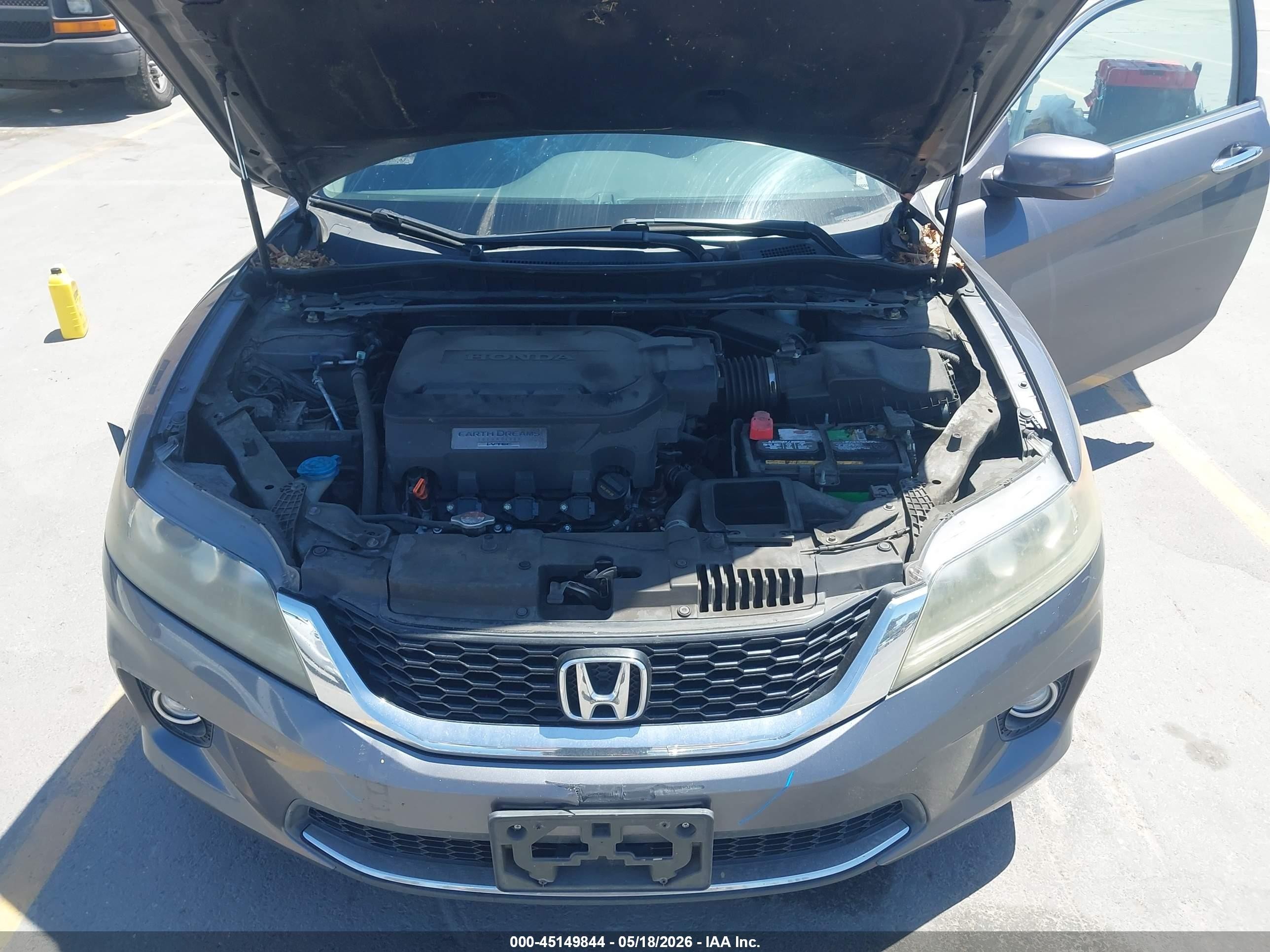 2015 Honda Accord Ex-l V-6 Gray vin: 1HGCT2B83FA006236