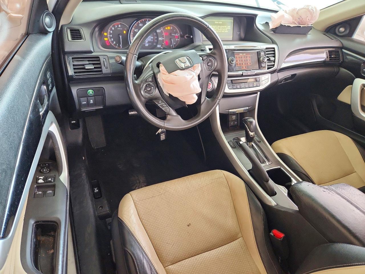 2015 Honda Accord Exl White vin: 1HGCT2B83FA008908
