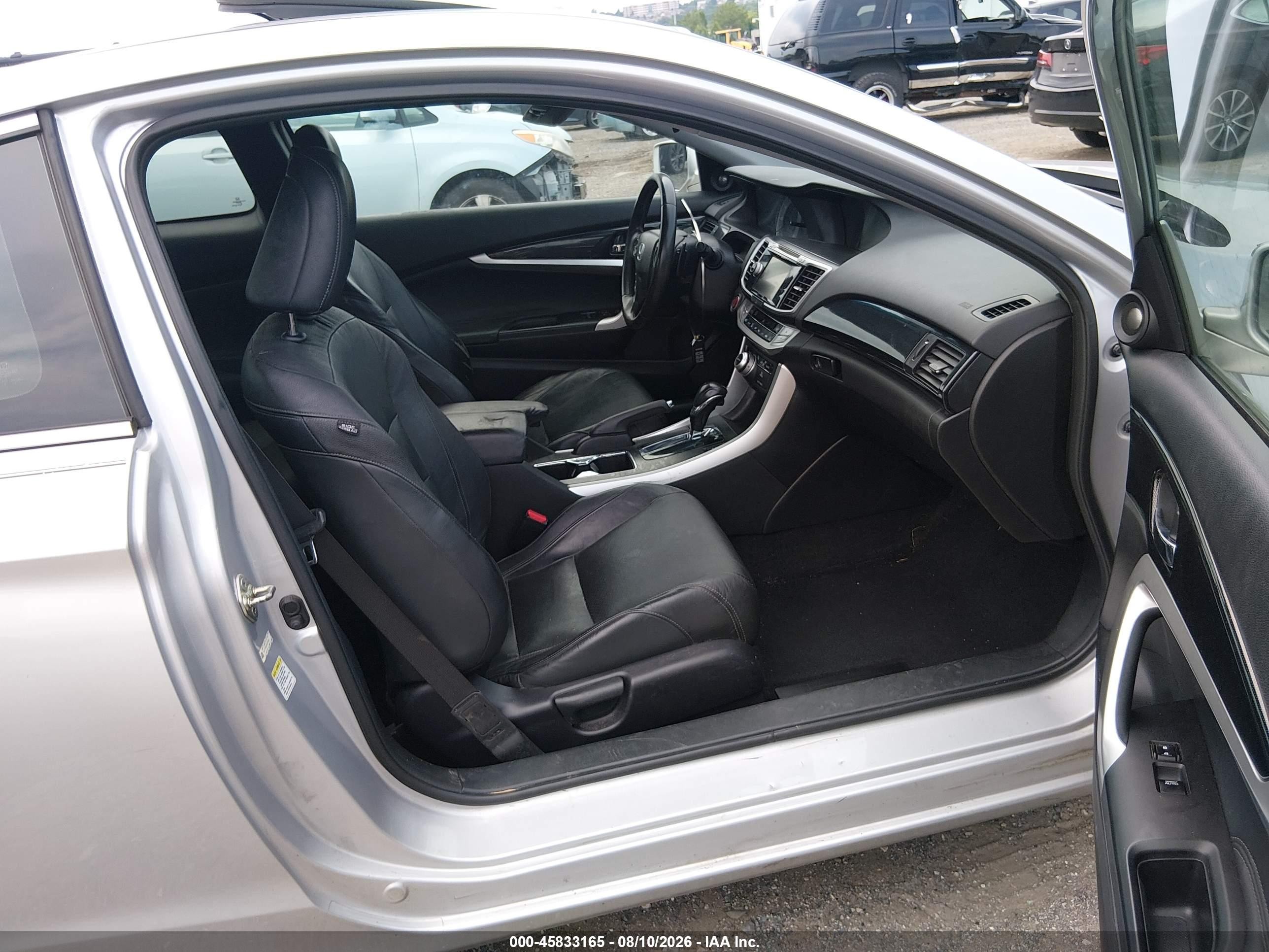 2013 Honda Accord Ex-l V-6 Silver vin: 1HGCT2B84DA001950