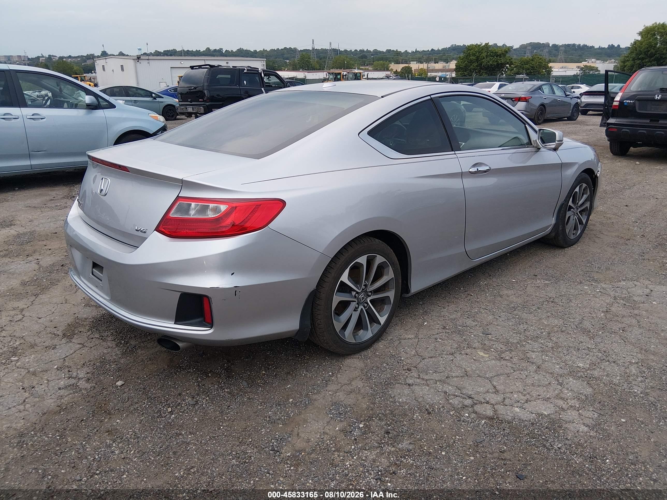 2013 Honda Accord Ex-l V-6 Silver vin: 1HGCT2B84DA001950
