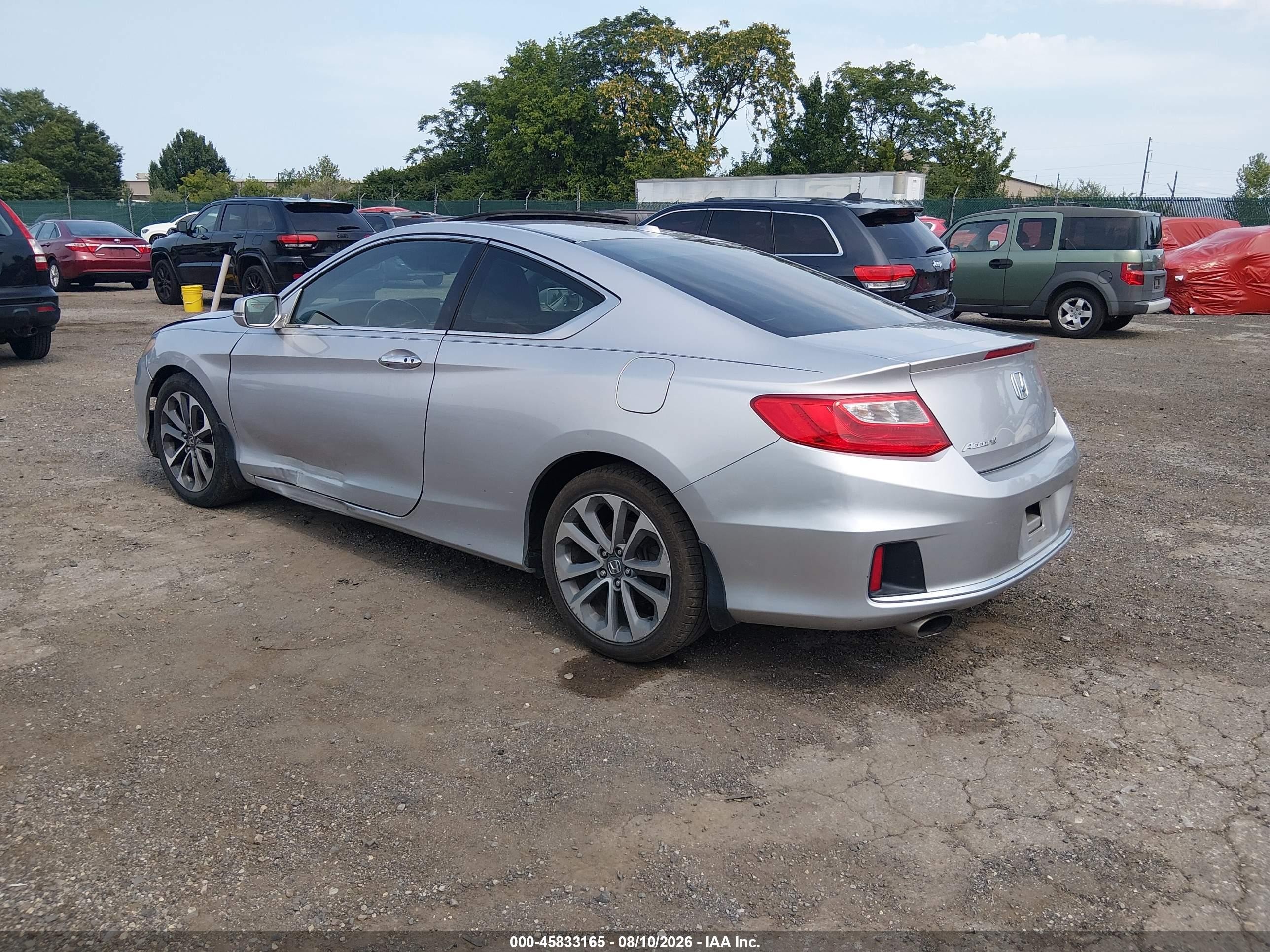 2013 Honda Accord Ex-l V-6 Silver vin: 1HGCT2B84DA001950
