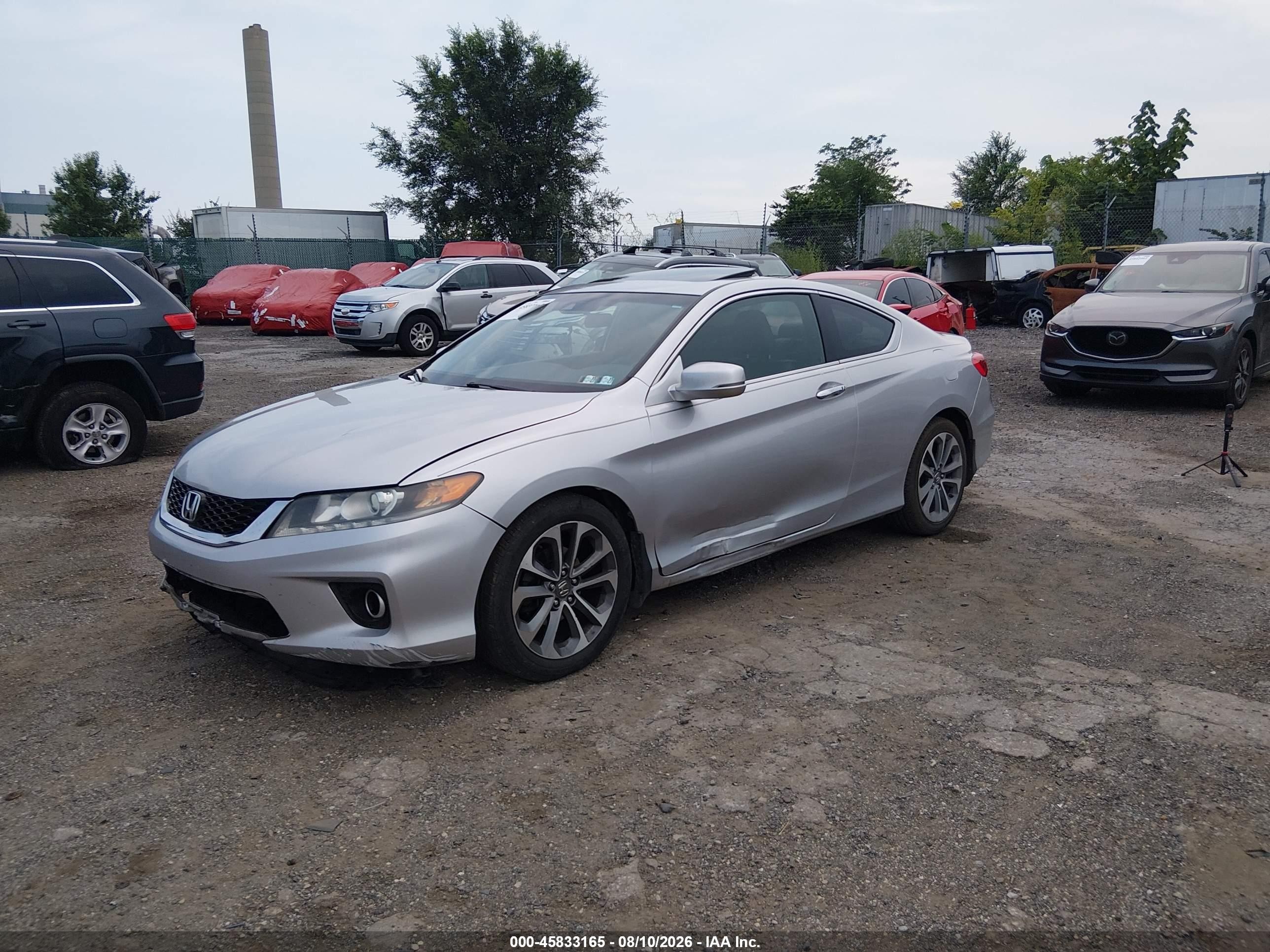 2013 Honda Accord Ex-l V-6 Silver vin: 1HGCT2B84DA001950