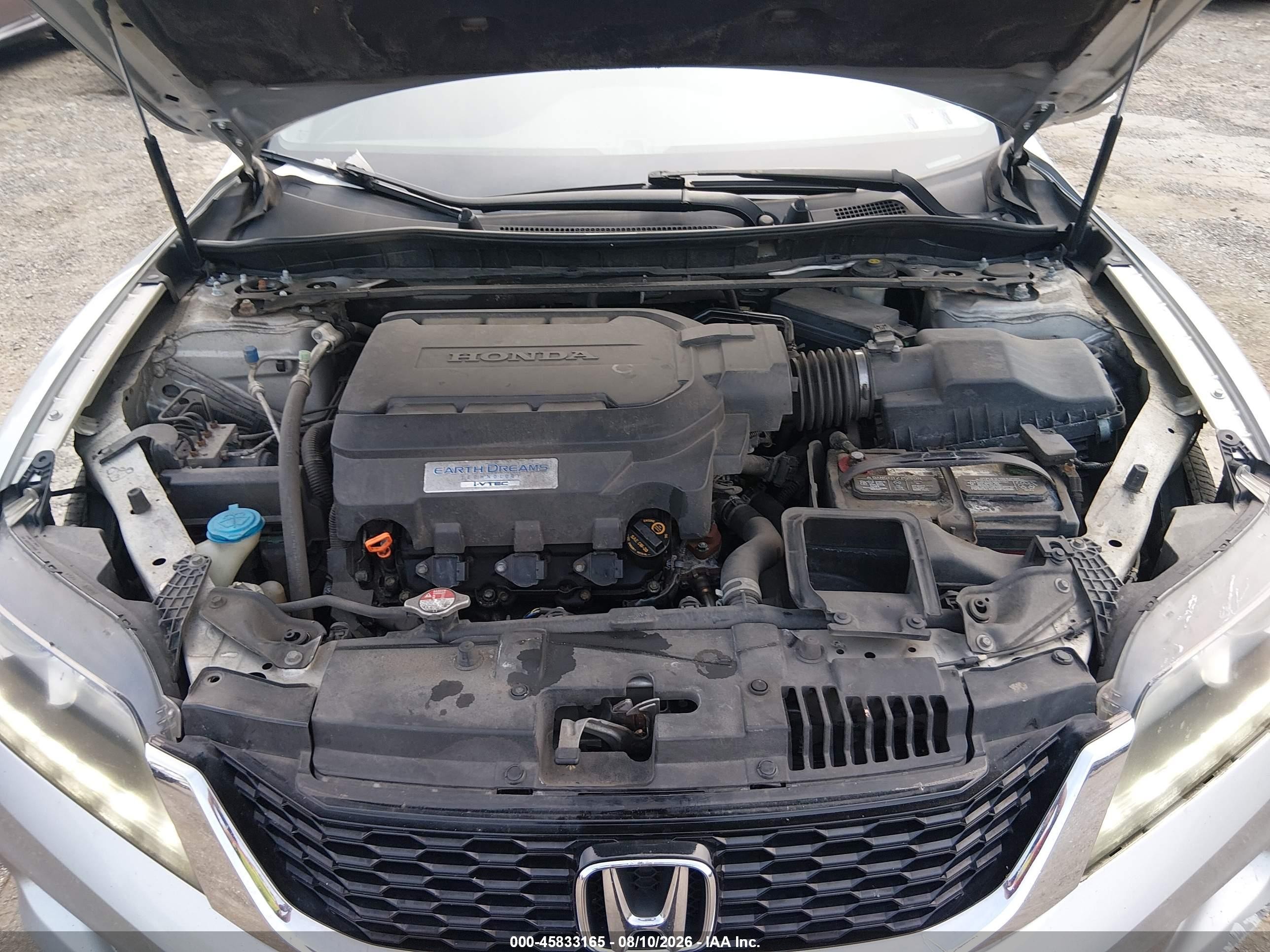 2013 Honda Accord Ex-l V-6 Silver vin: 1HGCT2B84DA001950