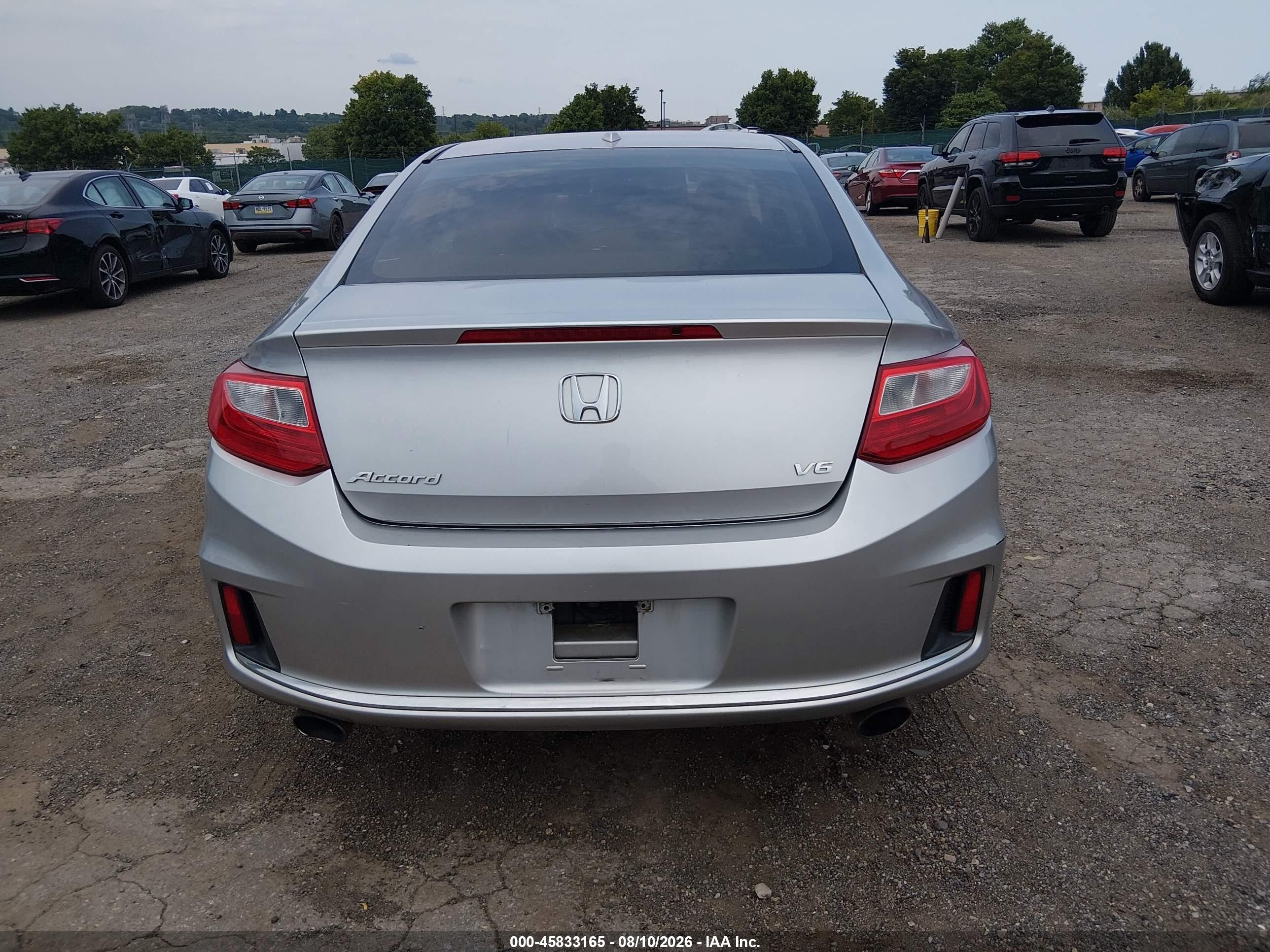 2013 Honda Accord Ex-l V-6 Silver vin: 1HGCT2B84DA001950