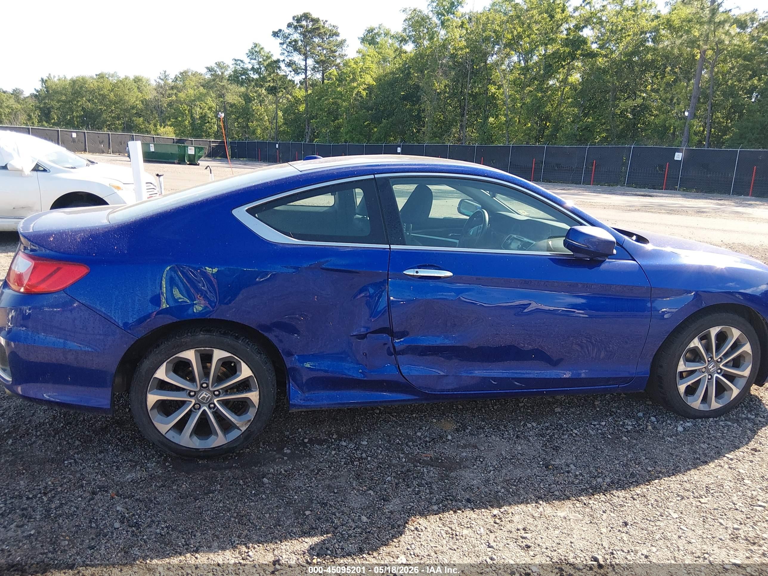 2015 Honda Accord Ex-l V-6 Синий vin: 1HGCT2B84FA007198
