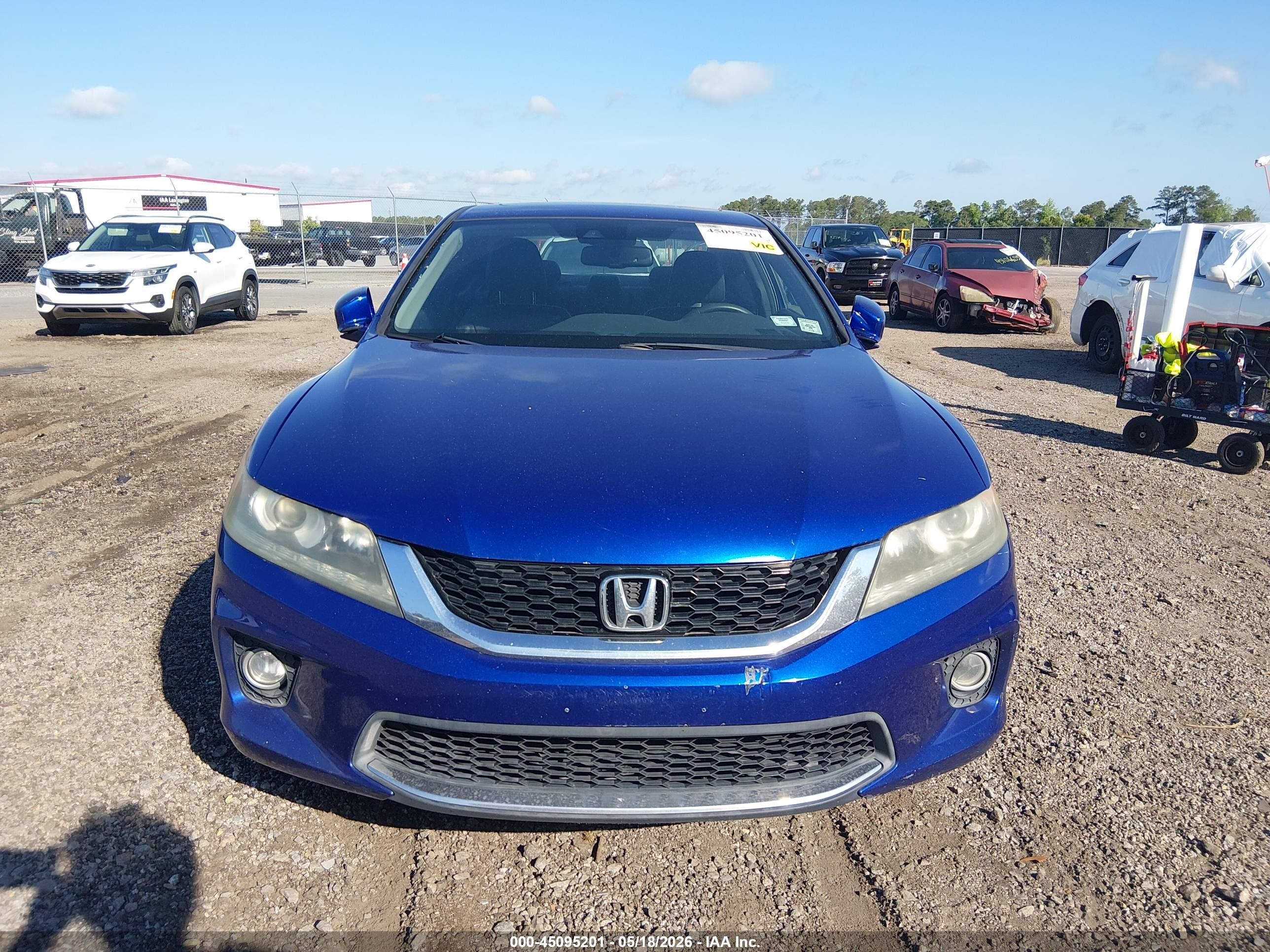 2015 Honda Accord Ex-l V-6 Синий vin: 1HGCT2B84FA007198