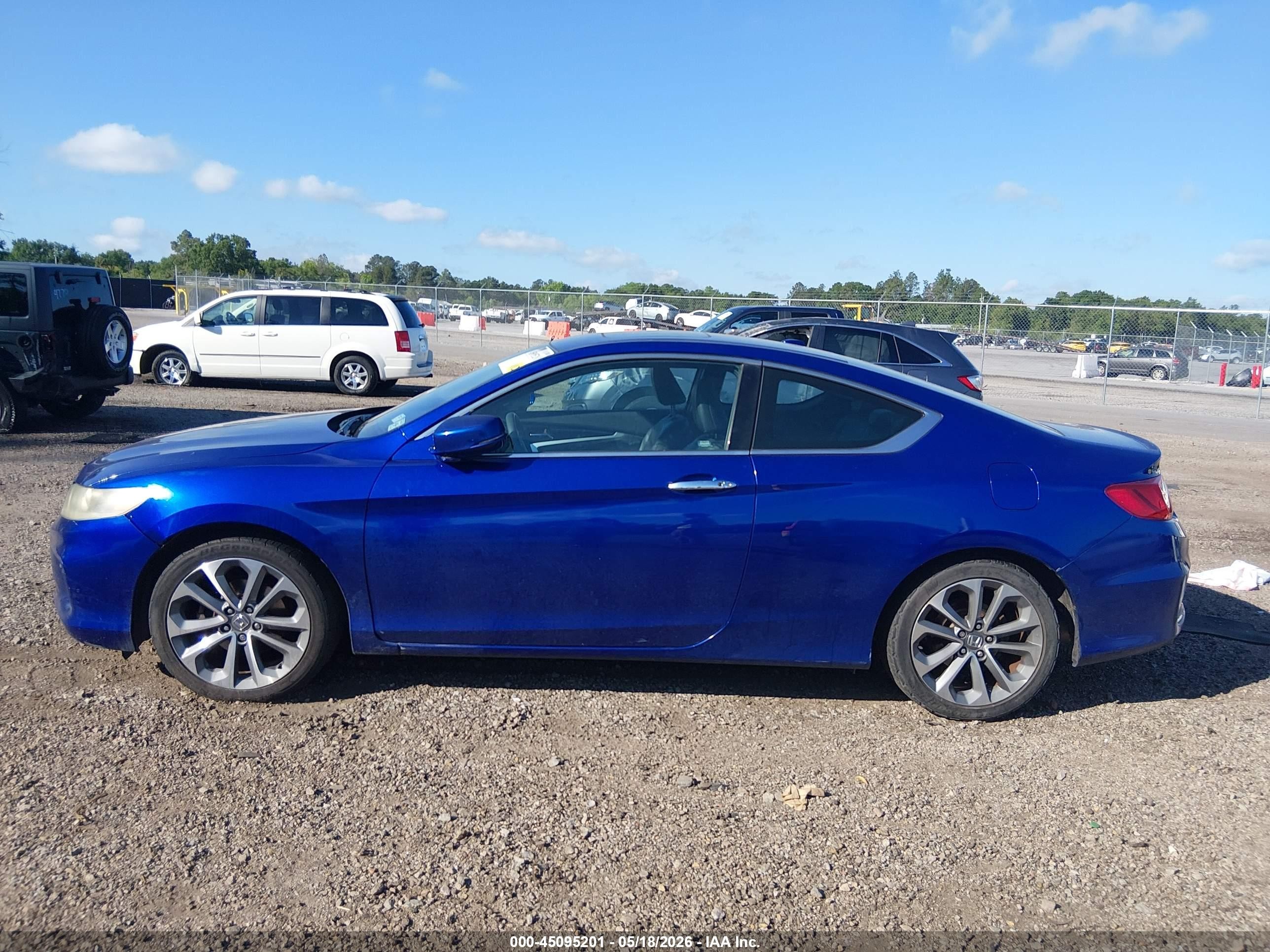 2015 Honda Accord Ex-l V-6 Синий vin: 1HGCT2B84FA007198