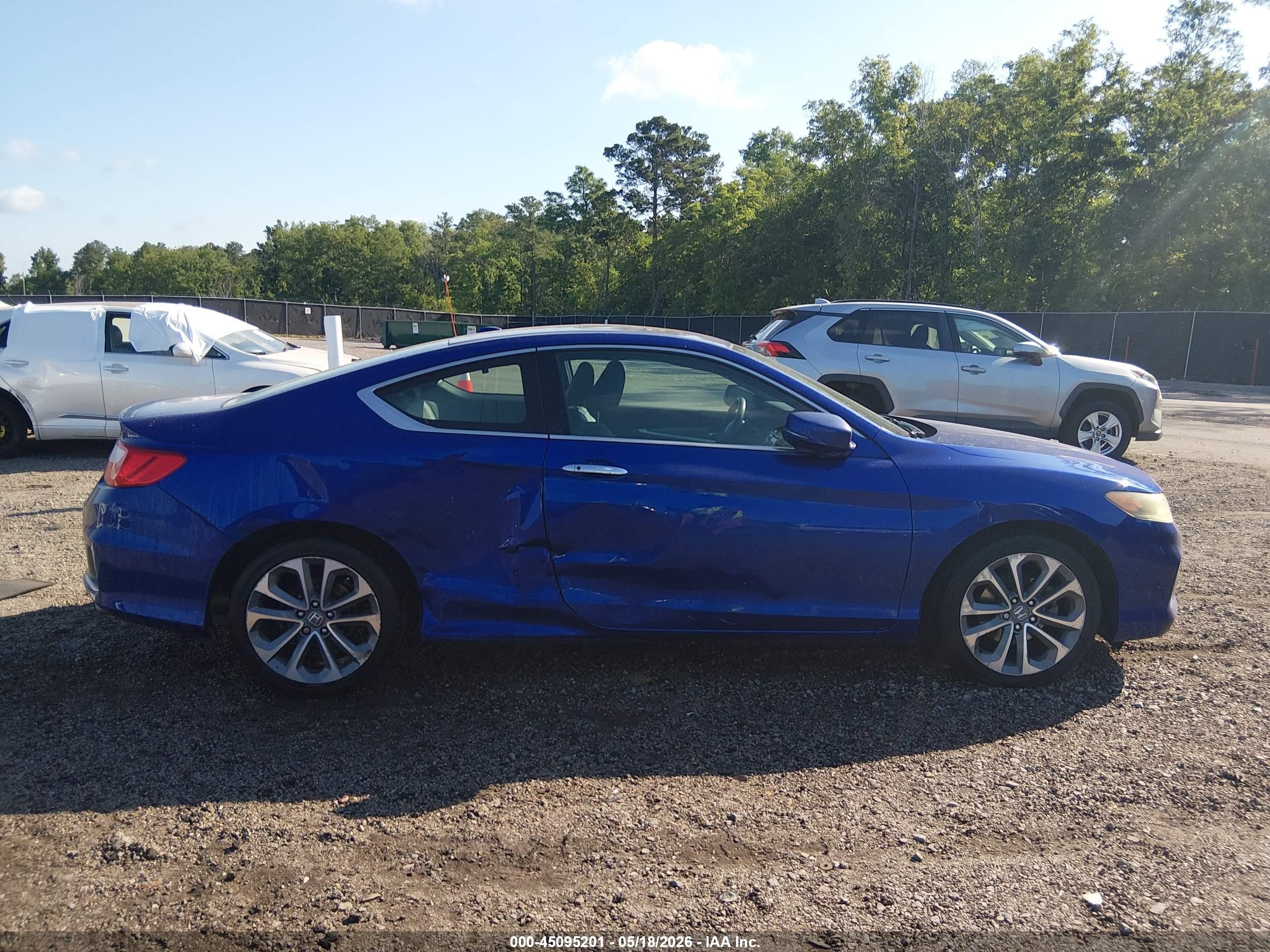 2015 Honda Accord Ex-l V-6 Синий vin: 1HGCT2B84FA007198