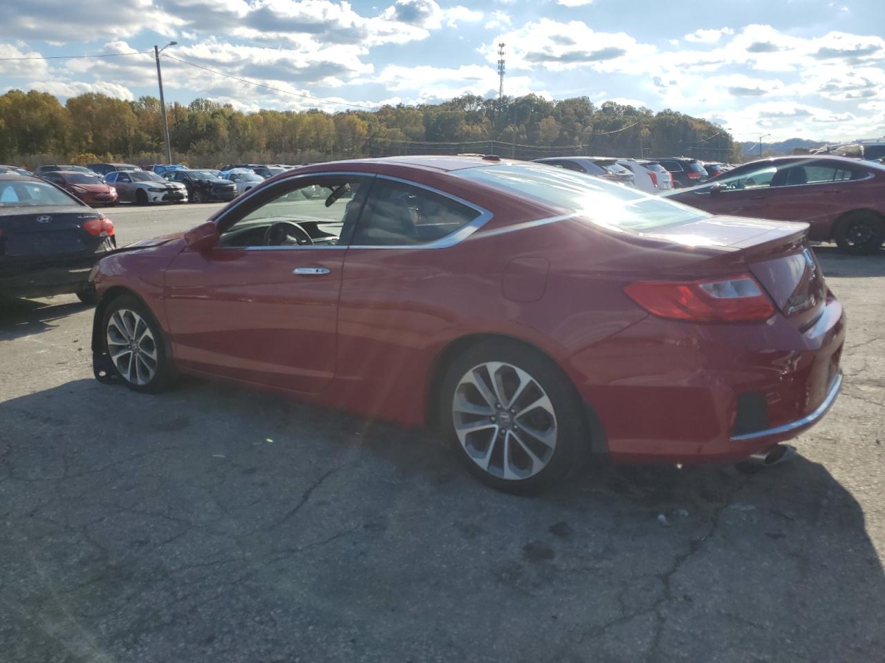 2013 Honda Accord Exl Red vin: 1HGCT2B85DA007921