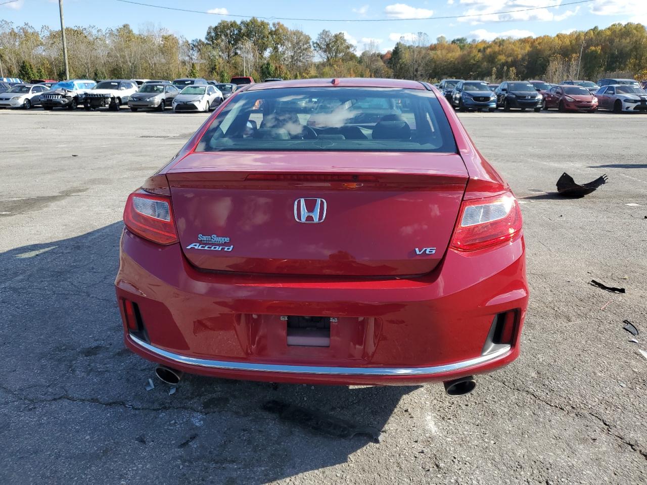 2013 Honda Accord Exl Red vin: 1HGCT2B85DA007921