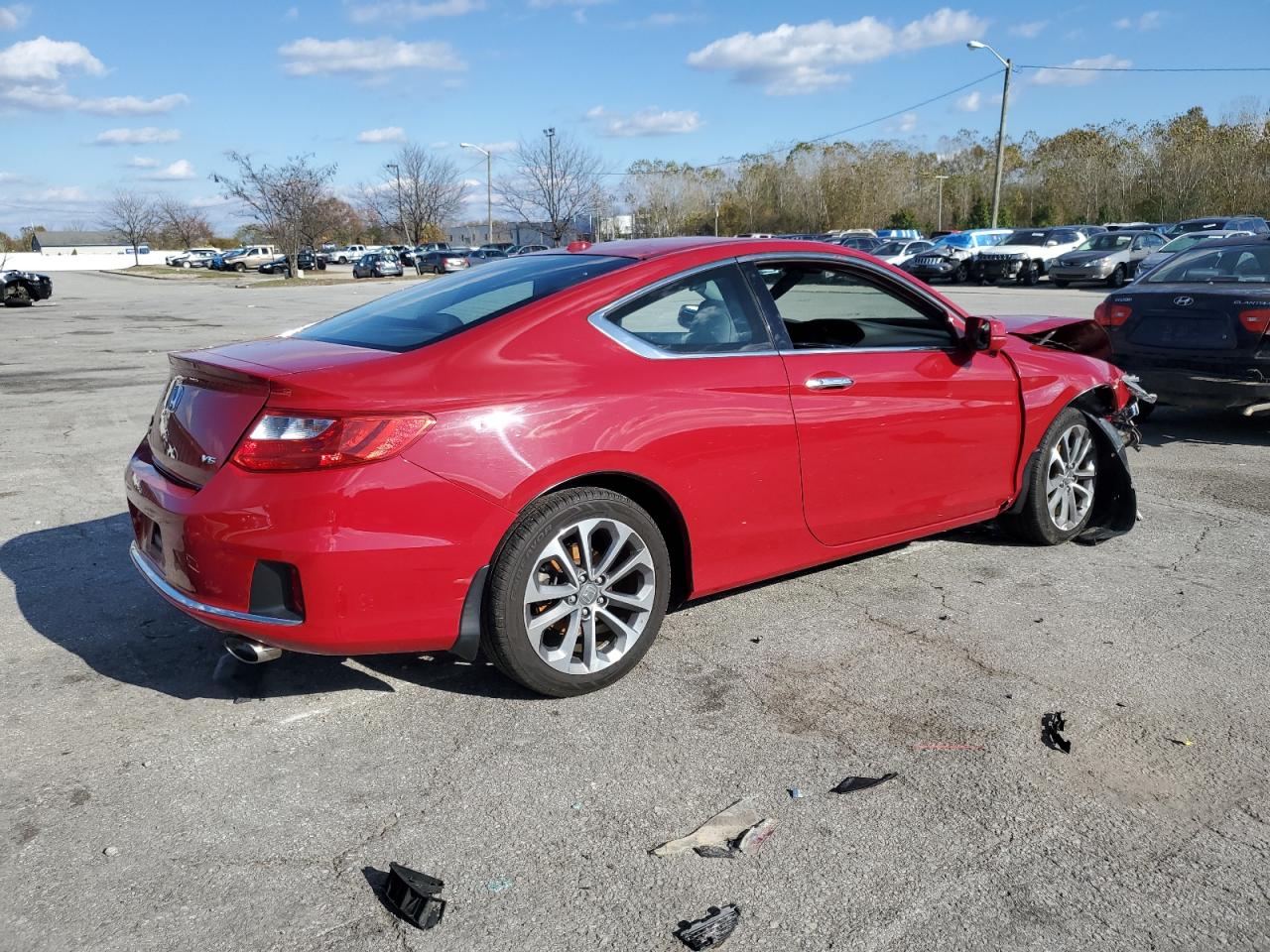 2013 Honda Accord Exl Red vin: 1HGCT2B85DA007921
