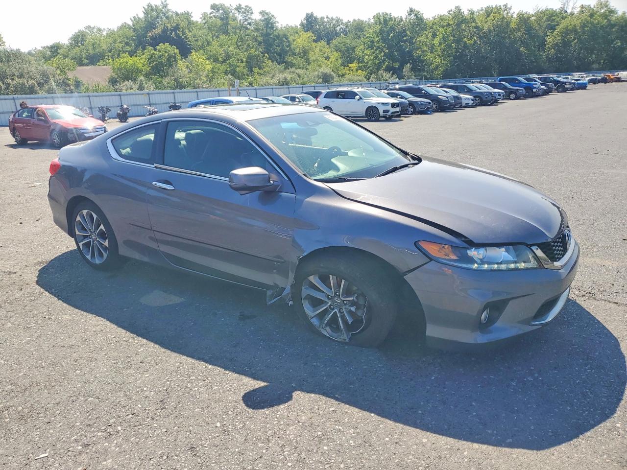 2013 Honda Accord Exl Серый vin: 1HGCT2B85DA009040