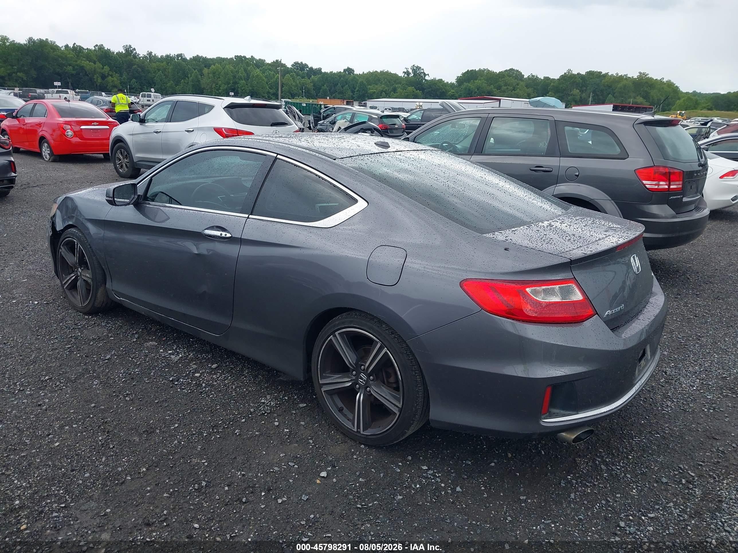 2013 Honda Accord Ex-l V-6 Gray vin: 1HGCT2B85DA012908